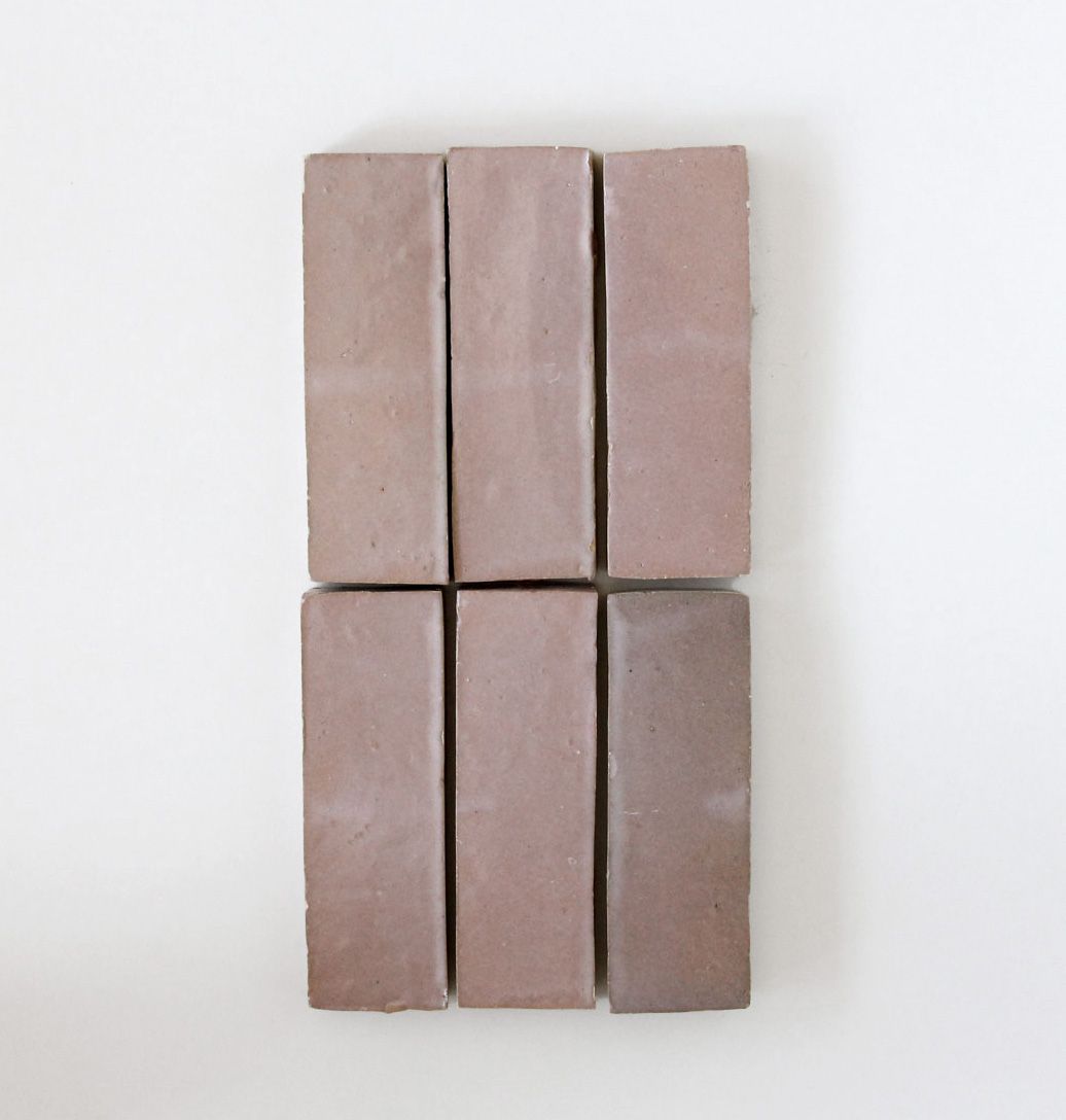 Tiles of Ezra Moroccan Zellige Thin Bejmat-MOROCCAN PINK-6x2 (Carton)