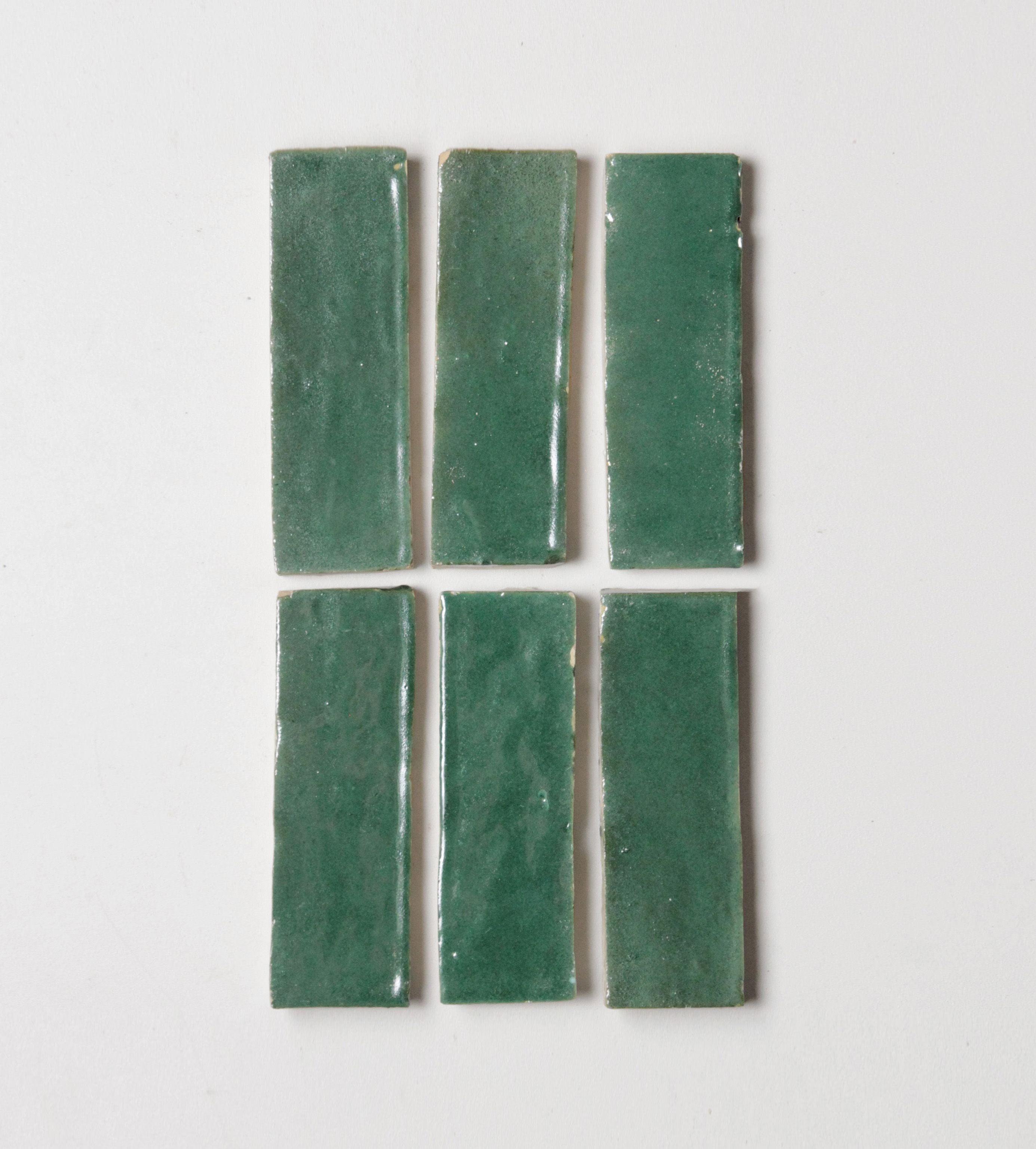 Tiles of Ezra Moroccan Zellige Thin Bejmat-FOREST-6x2 (Carton)
