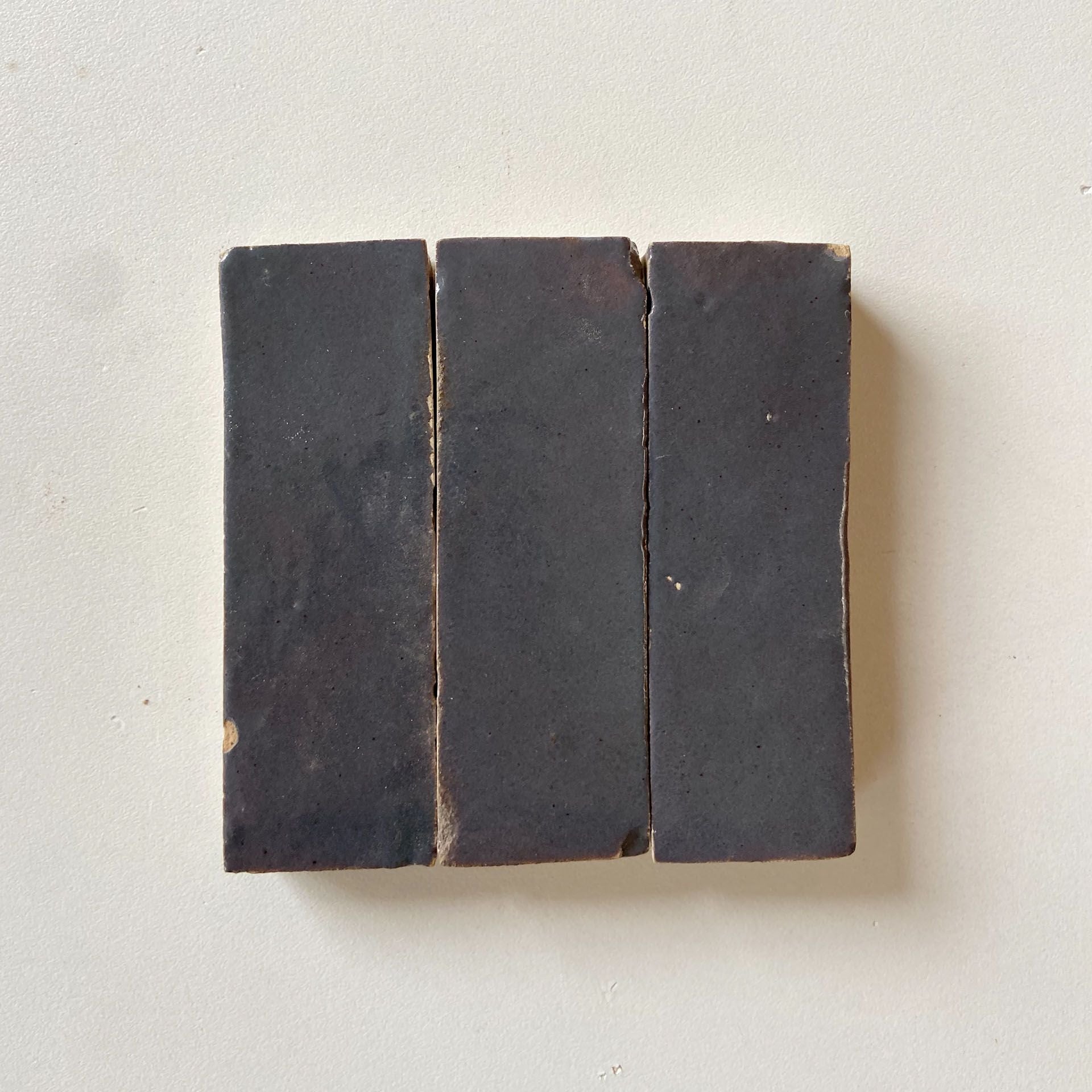 Tiles of Ezra Moroccan Zellige Thin Bejmat-DARK GREY-6x2 (Carton)