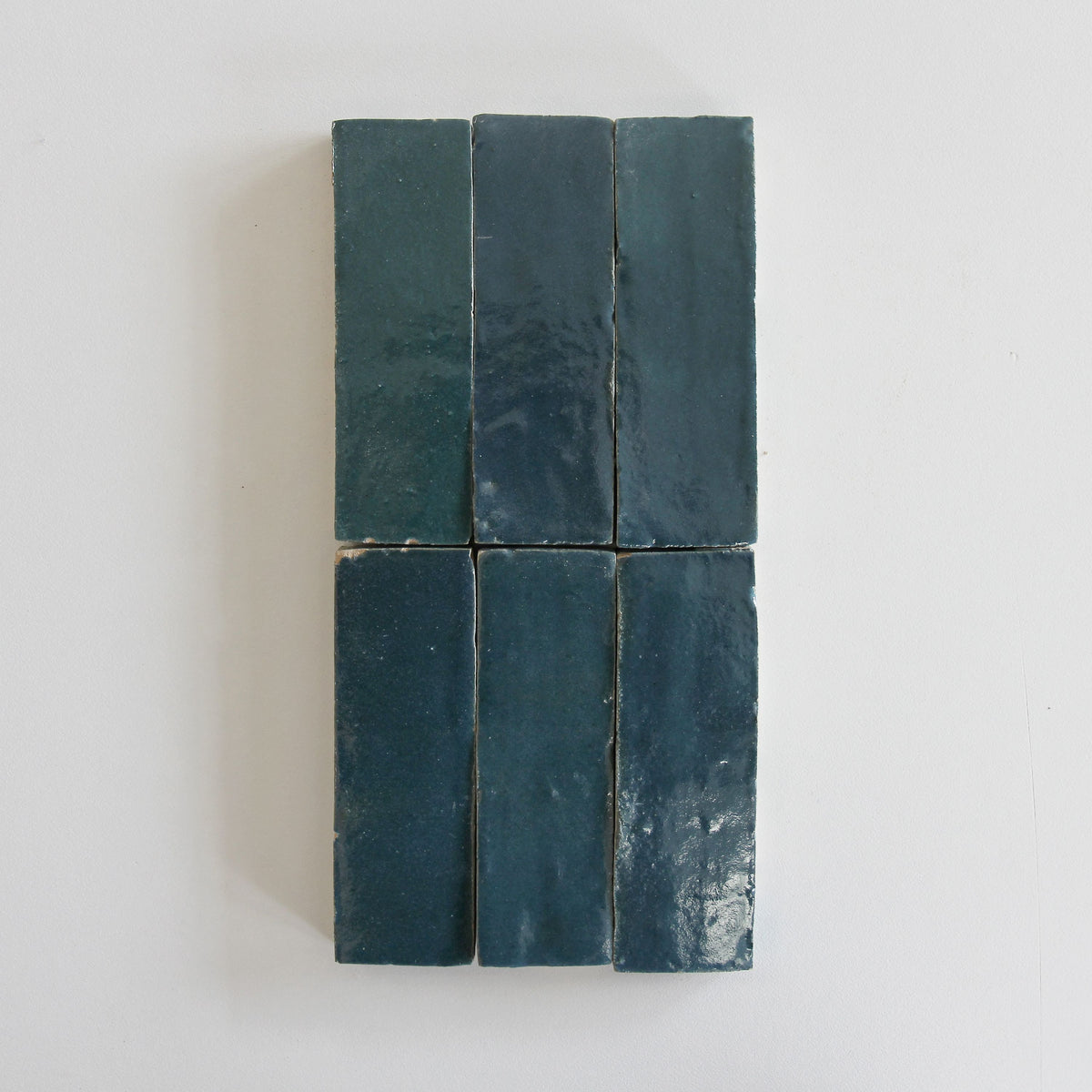 Grotto Tile Tiles of Ezra Moroccan Zellige Thin Bejmat-BLUE GROTTO-6x2 (Carton ...