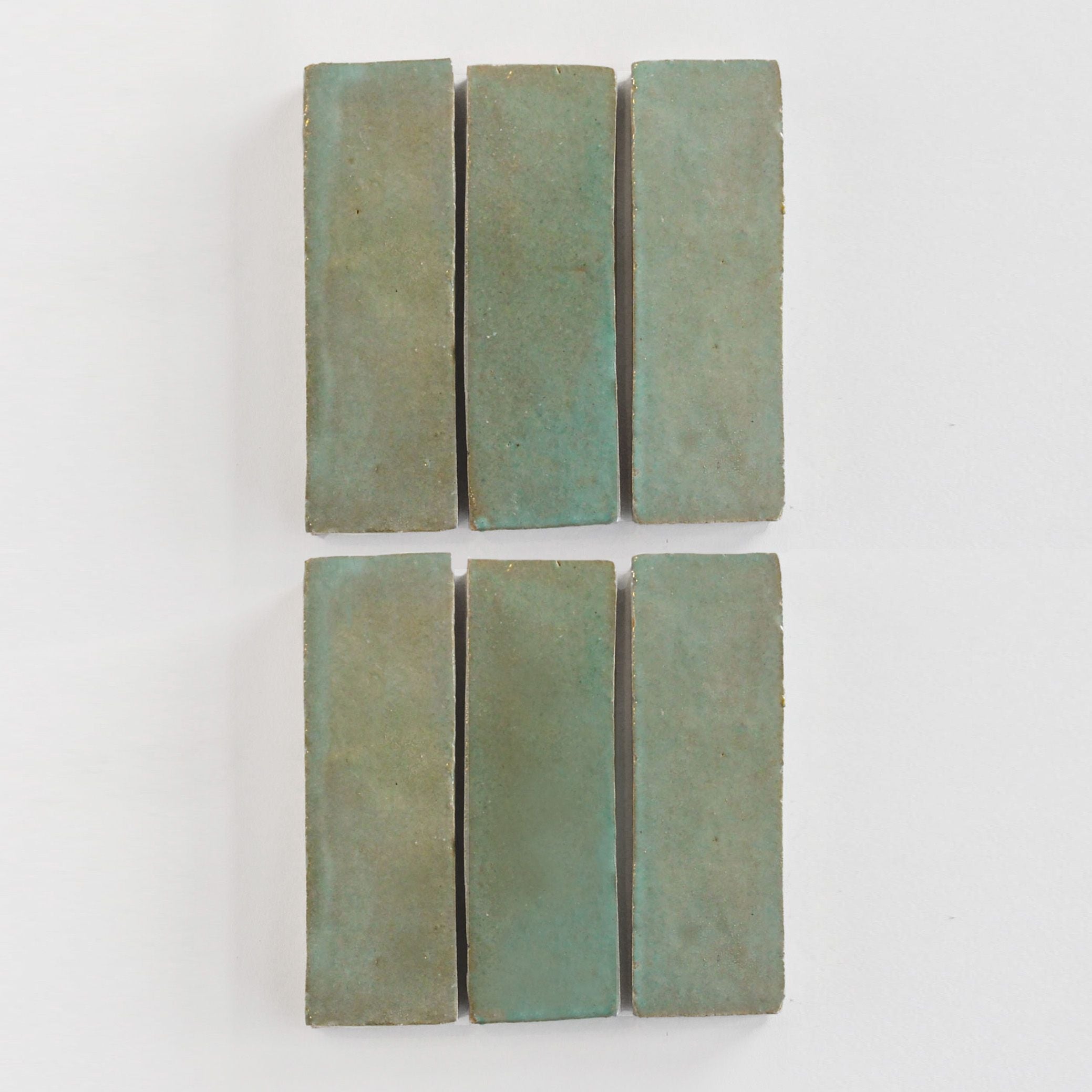 Tiles of Ezra Moroccan Zellige Thin Bejmat-AVOCADO-6x2 (Carton)