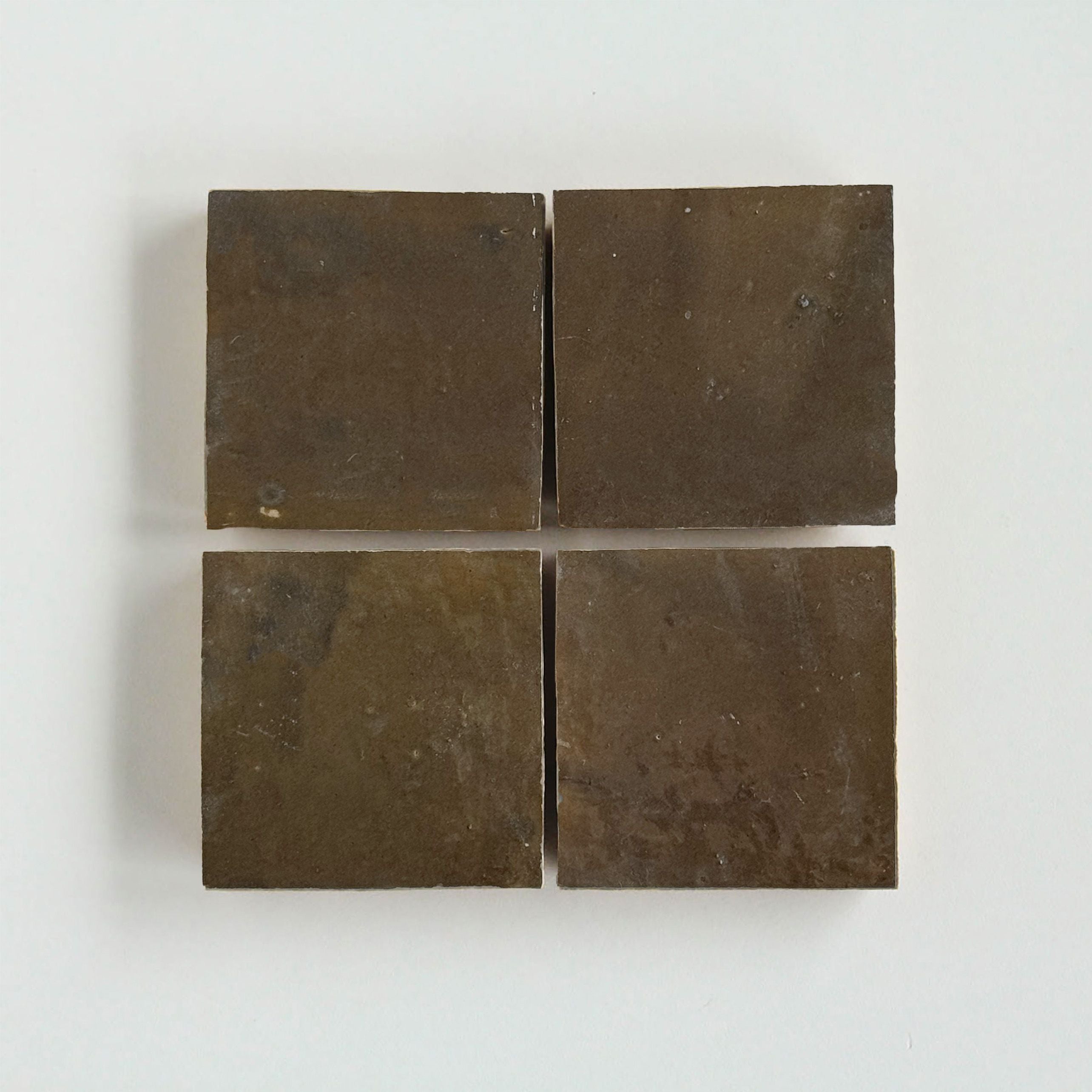 Tiles of Ezra Moroccan Zellige-SHIITAKE-4x4 (Carton)