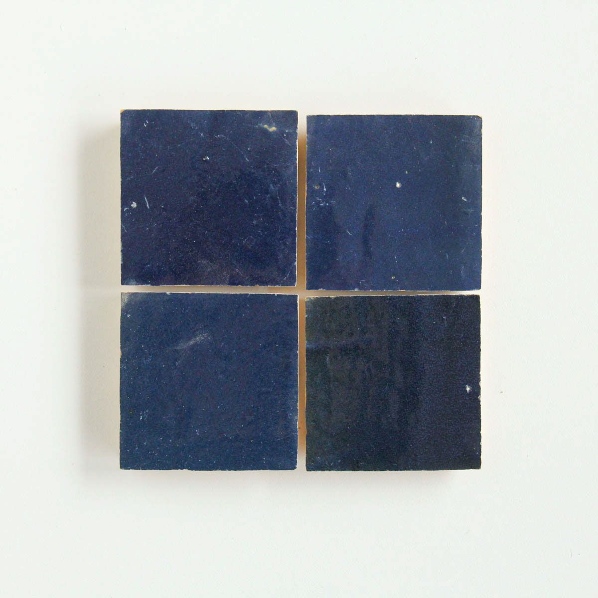 Tiles of Ezra Moroccan Zellige-ROYAL BLUE-4x4 (Carton)