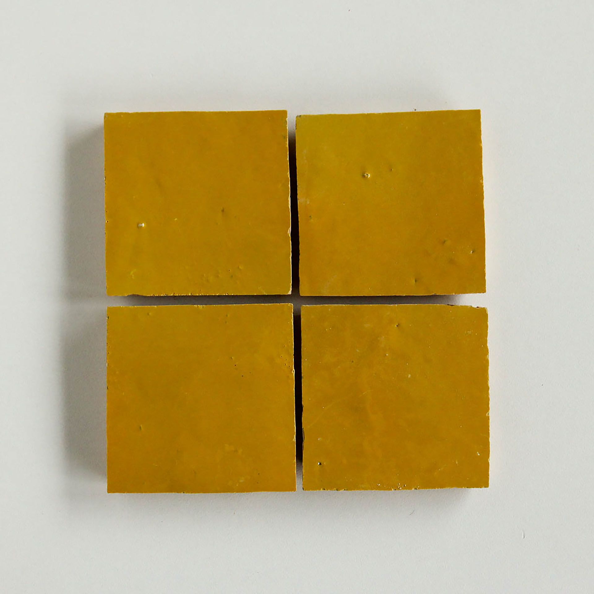 Tiles of Ezra Moroccan Zellige-MUSTARD-4x4 (Carton)