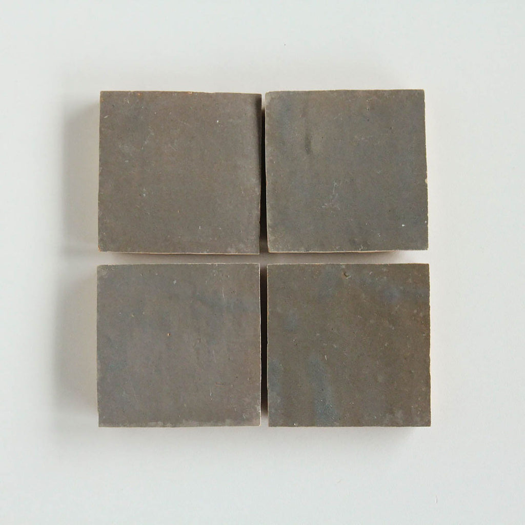 Tiles of Ezra Moroccan Zellige-MUSHROOM-4x4 (Carton)