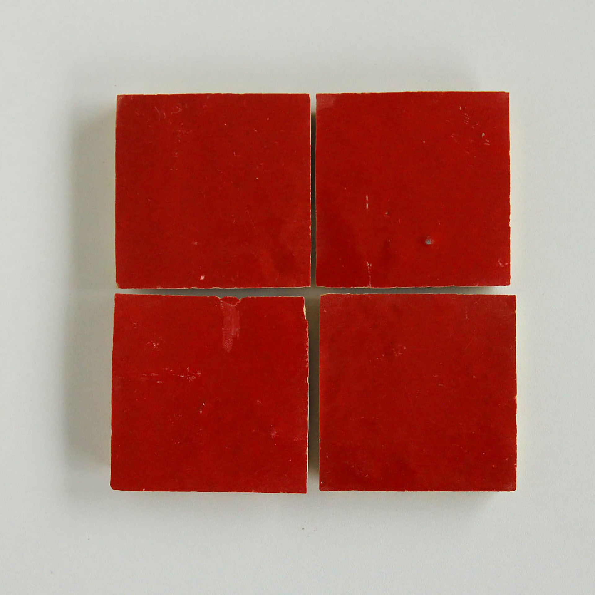 Tiles of Ezra Moroccan Zellige-JUNGLE RED-4x4 (Carton)
