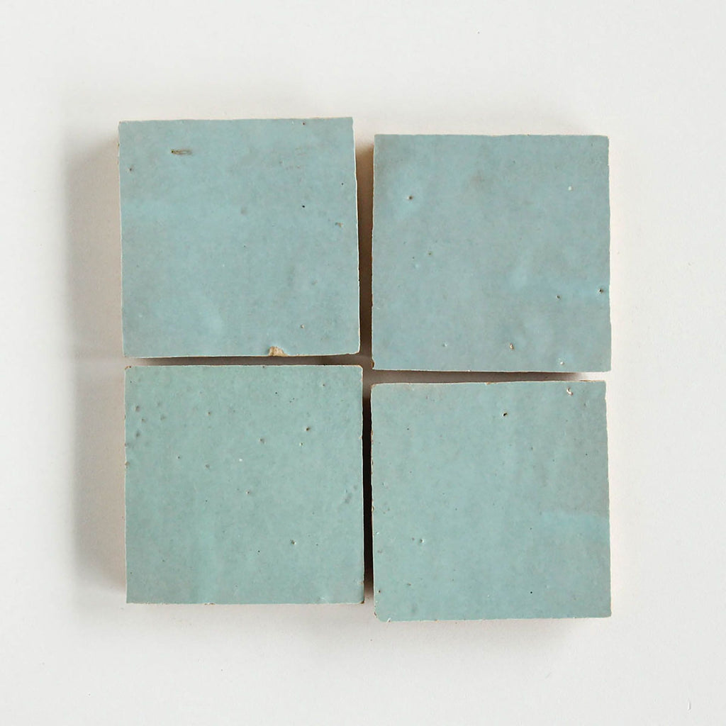 Tiles of Ezra Moroccan Zellige-COOL BREEZE-4x4 (Carton)