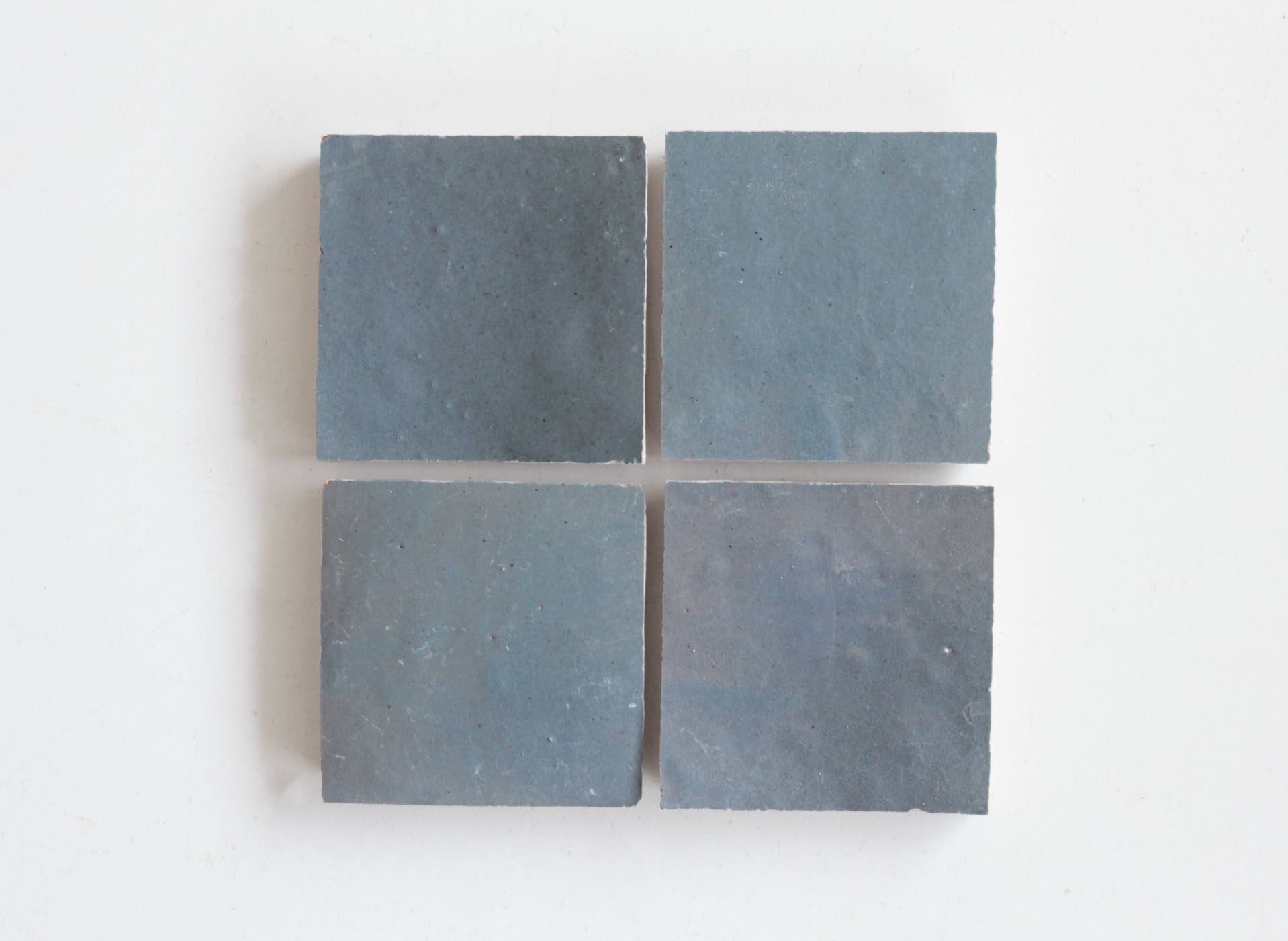 Tiles of Ezra Moroccan Zellige-ASH GREY-4x4 (Carton)