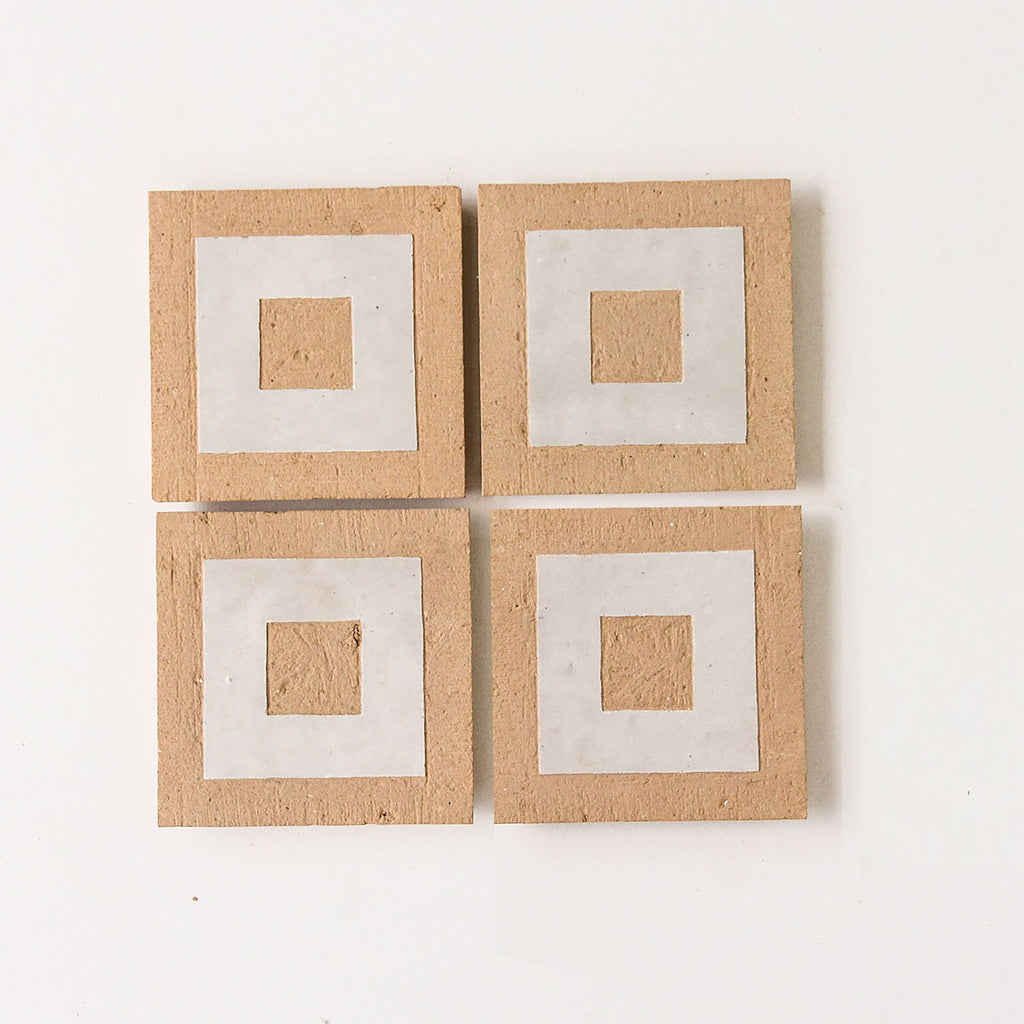 Tiles of Ezra Moroccan Zellige Mosaic-CUBO CLAY DUST-4x4 (Carton)