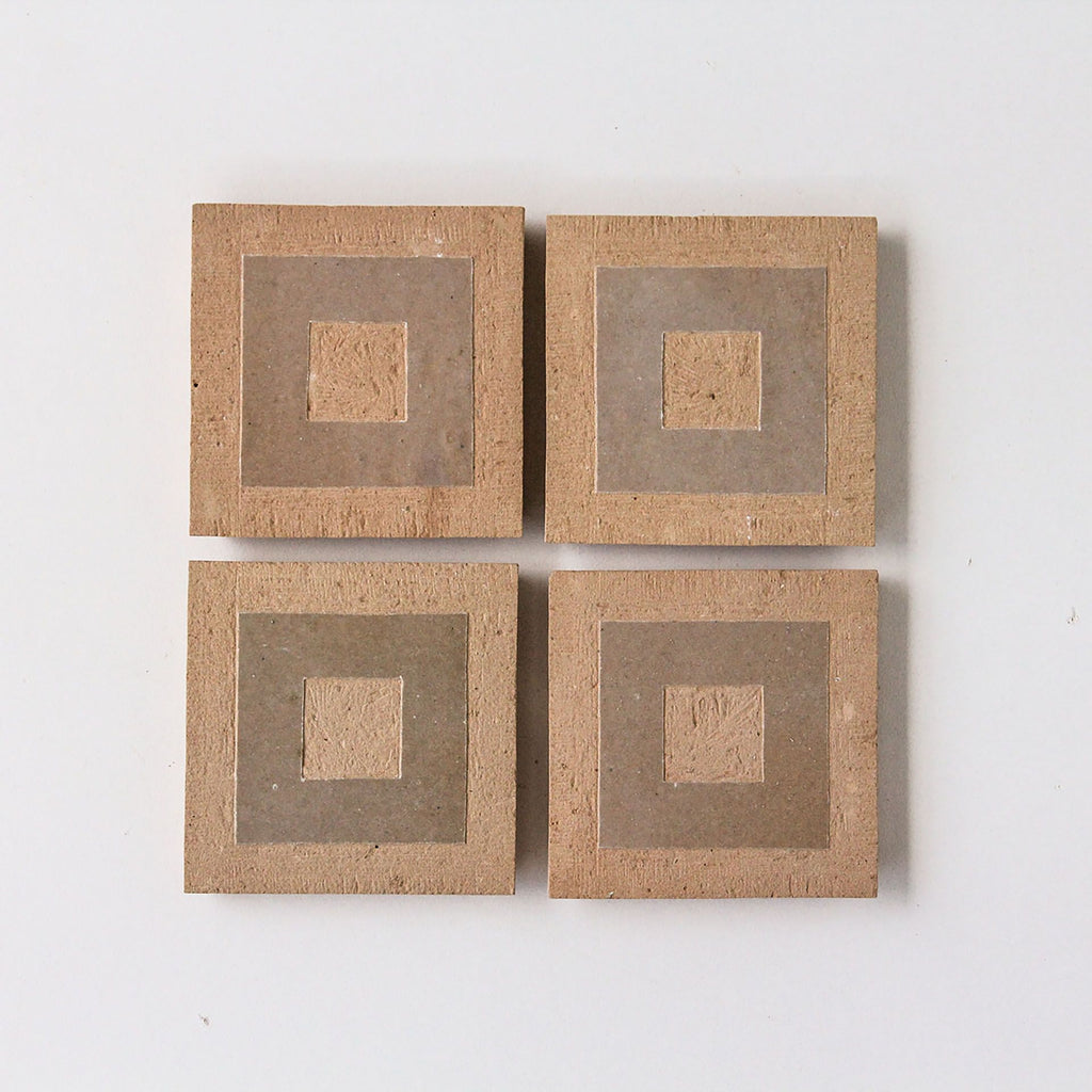 Tiles of Ezra Moroccan Zellige Mosaic-CUBO CLAY LATTE-4x4 (Carton)