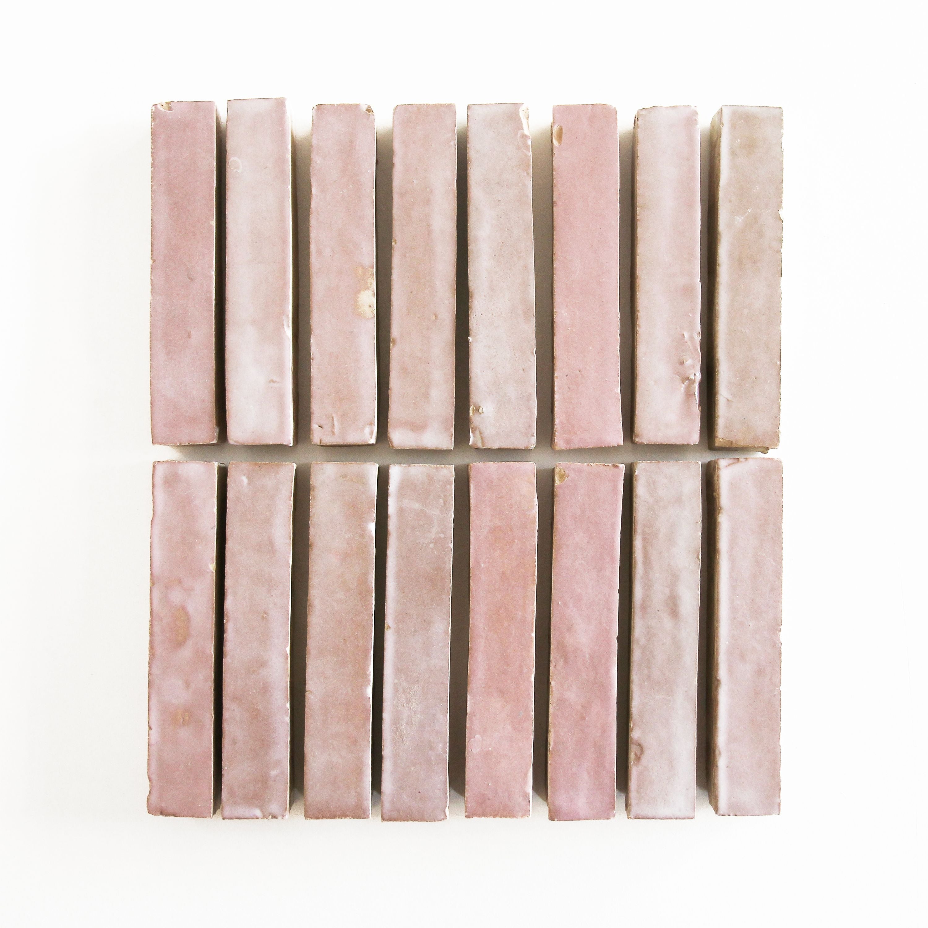 Tiles of Ezra Moroccan Zellige Skinny Bejmat-MOROCCAN PINK-6x1 (Carton)