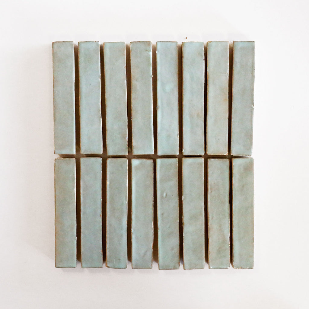 Tiles of Ezra Moroccan Zellige Skinny Bejmat-MOSS-6x1 (Carton)
