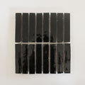 Tiles of Ezra Moroccan Zellige Skinny Bejmat-BLACK-6x1 (Carton)