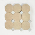 Tiles of Ezra Moroccan Zellige Mosaic-CLAY W SNOW-4x4 (Carton)