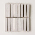 Tiles of Ezra Moroccan Zellige Skinny Bejmat-GLAZED SNOW-6x1 (Carton)