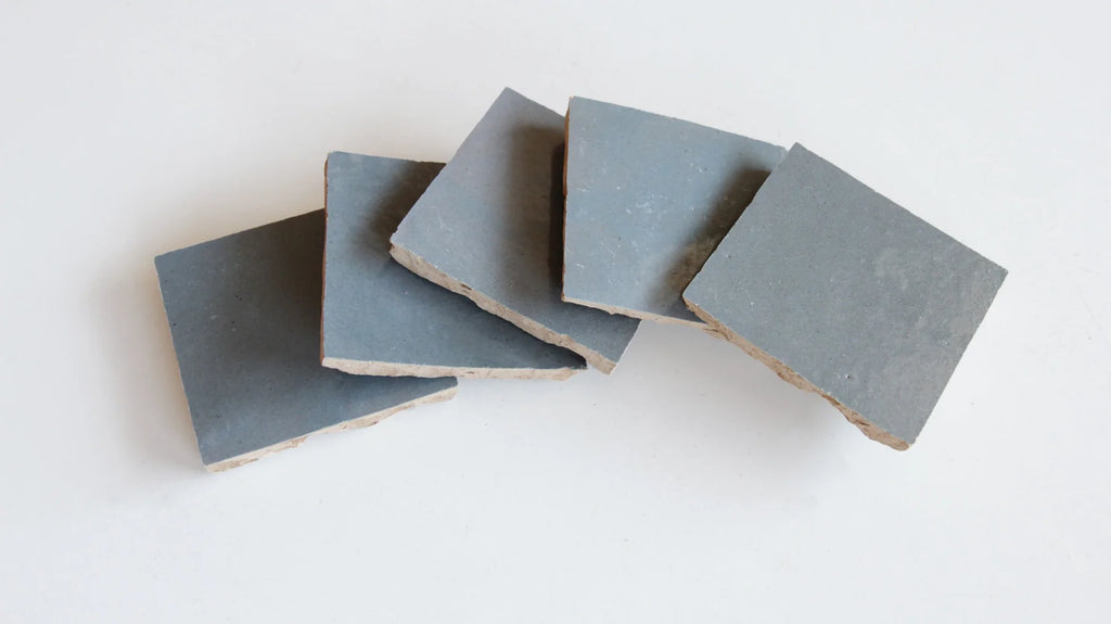 Tiles of Ezra Moroccan Zellige-ASH GREY-4x4 (Carton)