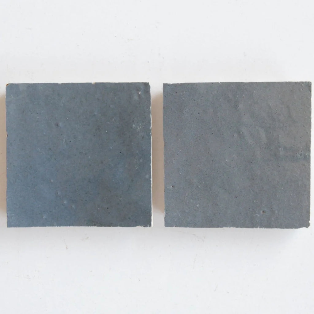 Tiles of Ezra Moroccan Zellige-ASH GREY-4x4 (Carton)