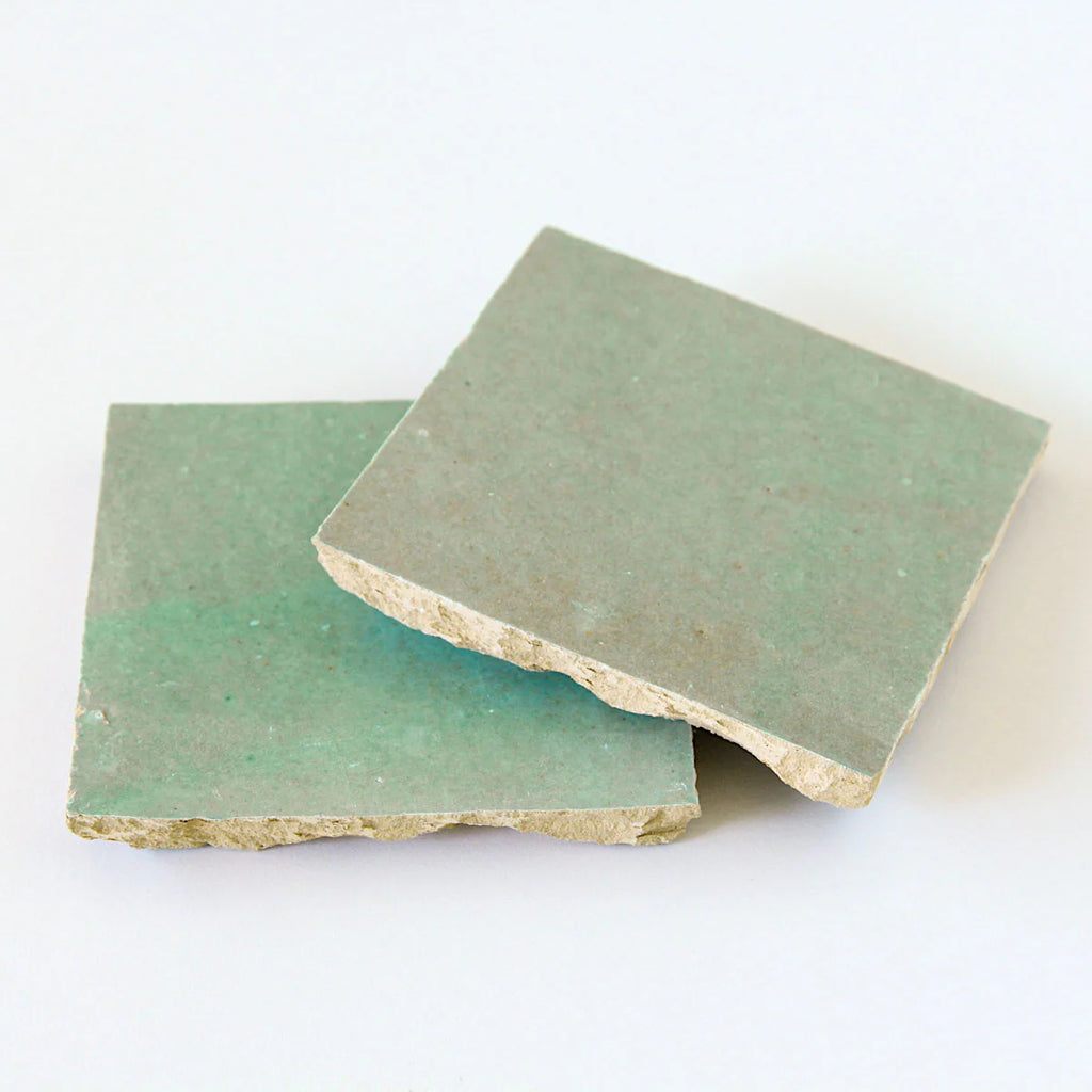 Tiles of Ezra Moroccan Zellige-AVOCADO-4x4 (Carton)