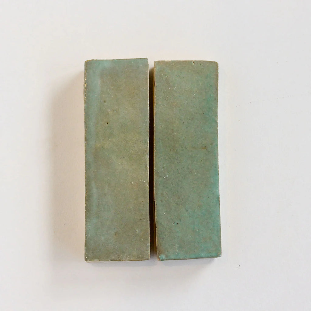 Tiles of Ezra Moroccan Zellige Thin Bejmat-AVOCADO-6x2 (Carton)