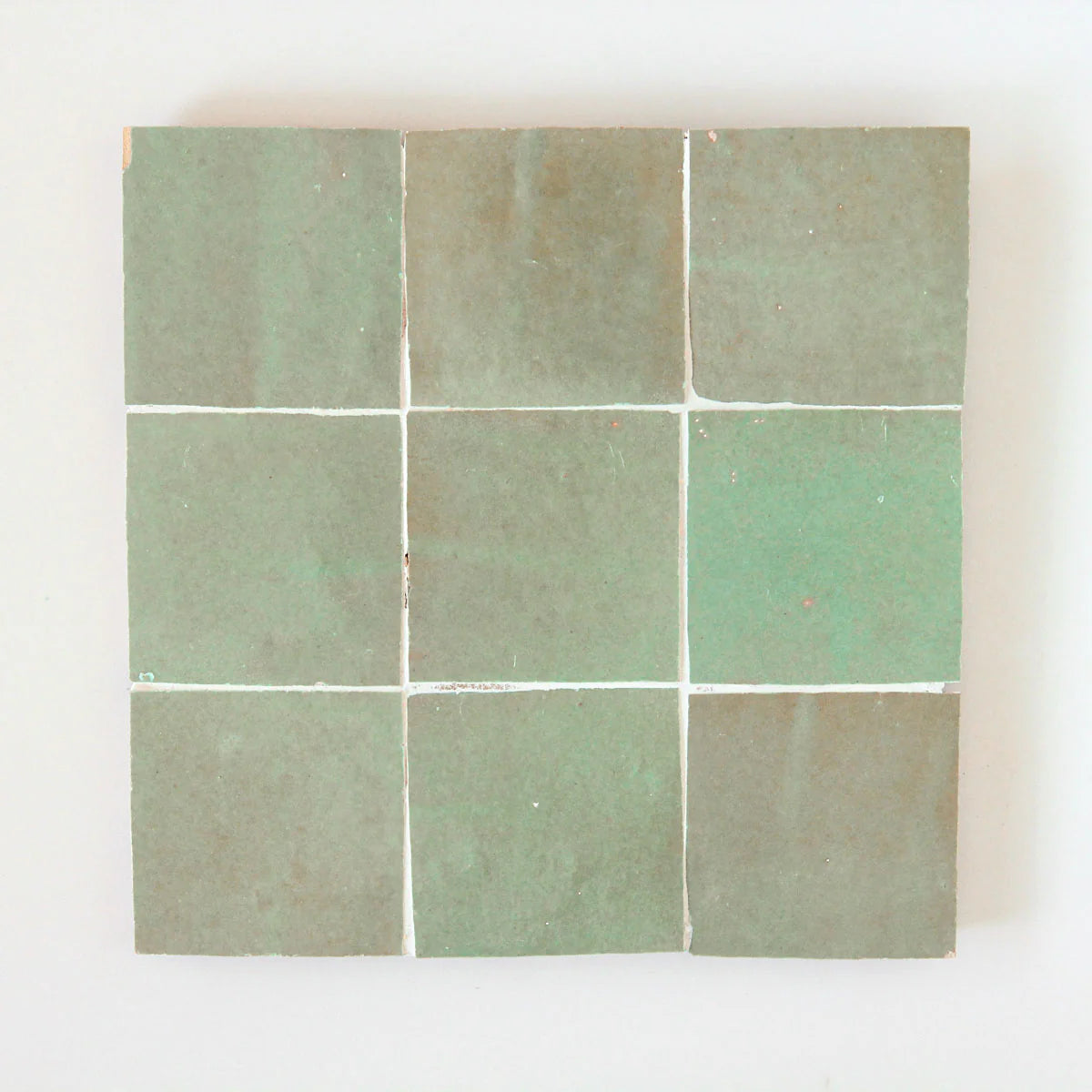 Tiles of Ezra Moroccan Zellige-AVOCADO-4x4 (Carton)