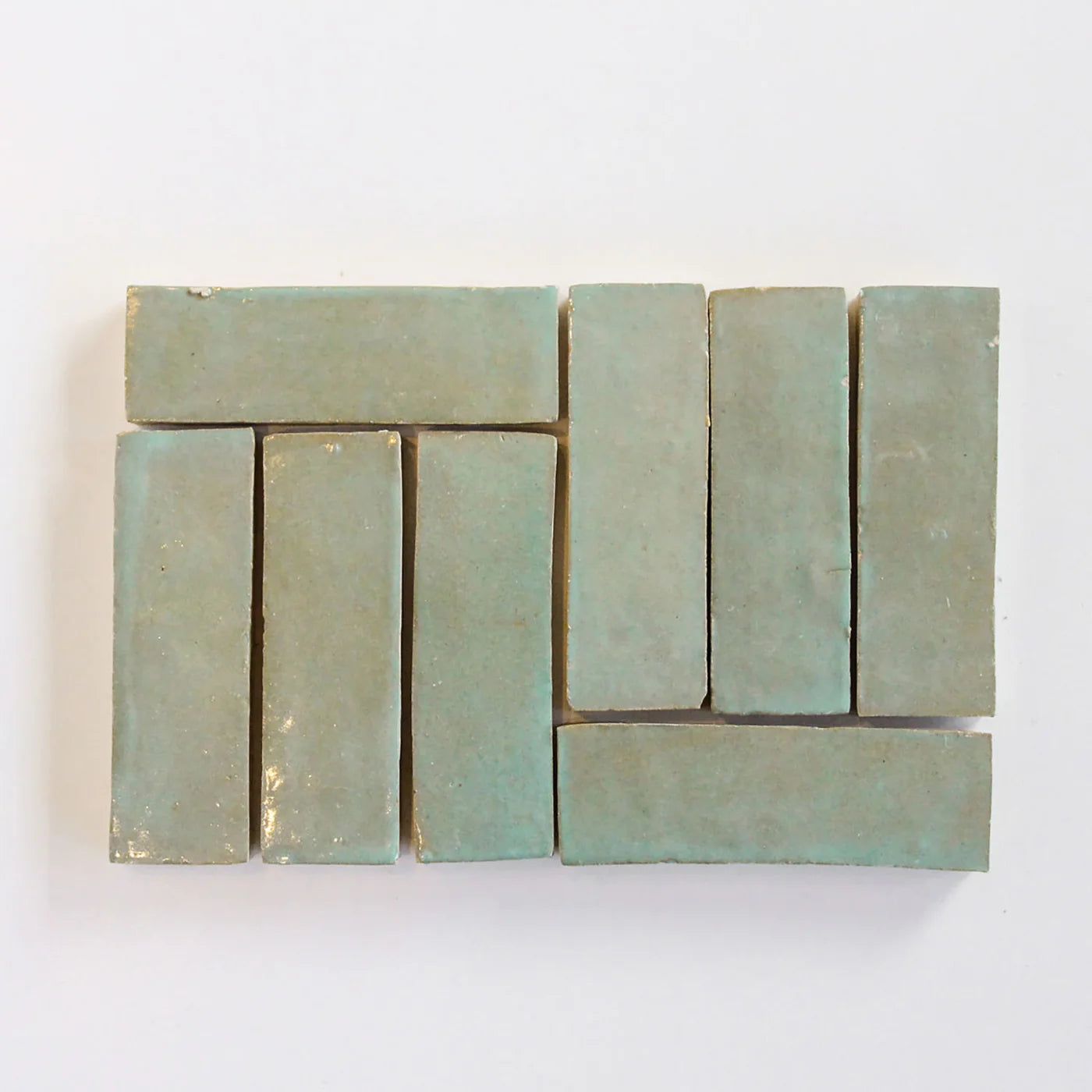 Tiles of Ezra Moroccan Zellige Thin Bejmat-AVOCADO-6x2 (Carton)