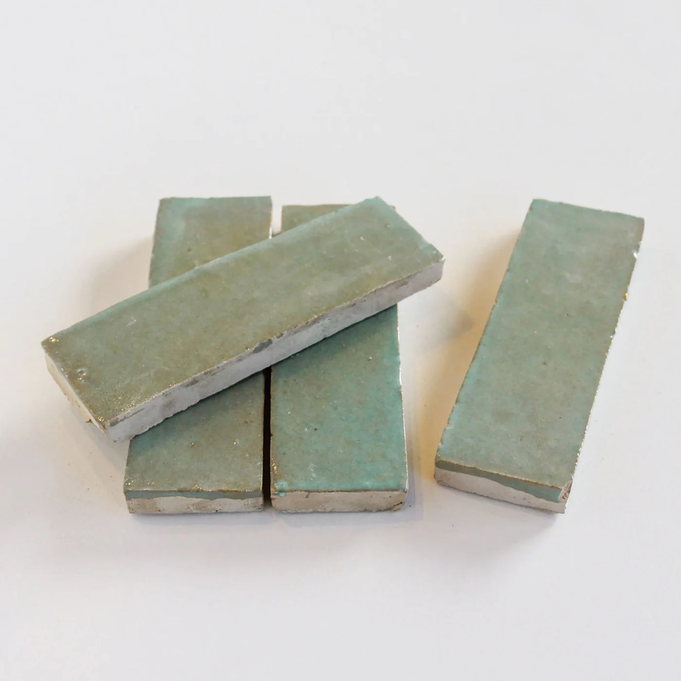 Tiles of Ezra Moroccan Zellige Thin Bejmat-AVOCADO-6x2 (Carton)