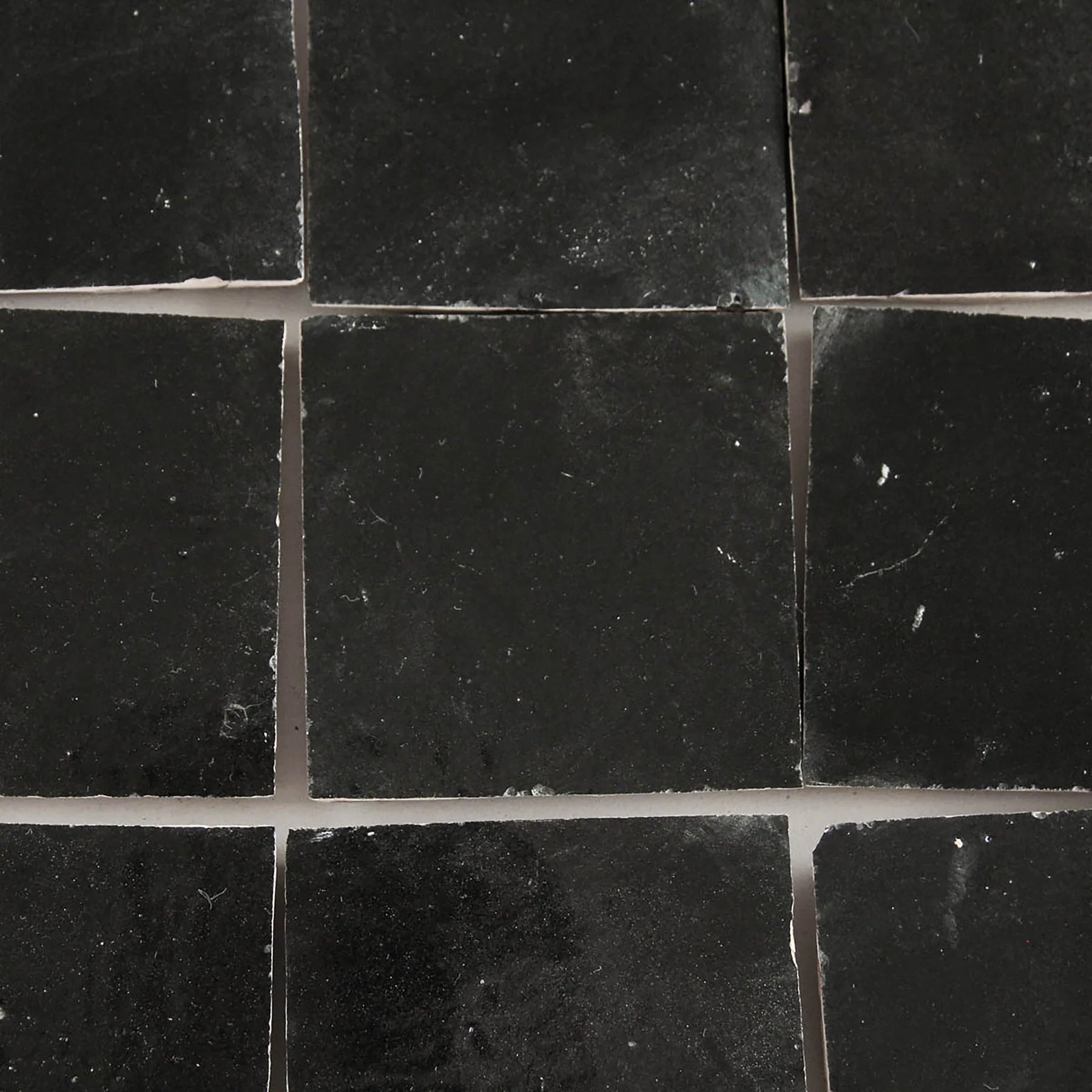 Tiles of Ezra Moroccan Zellige-BLACK-4x4 (Carton)