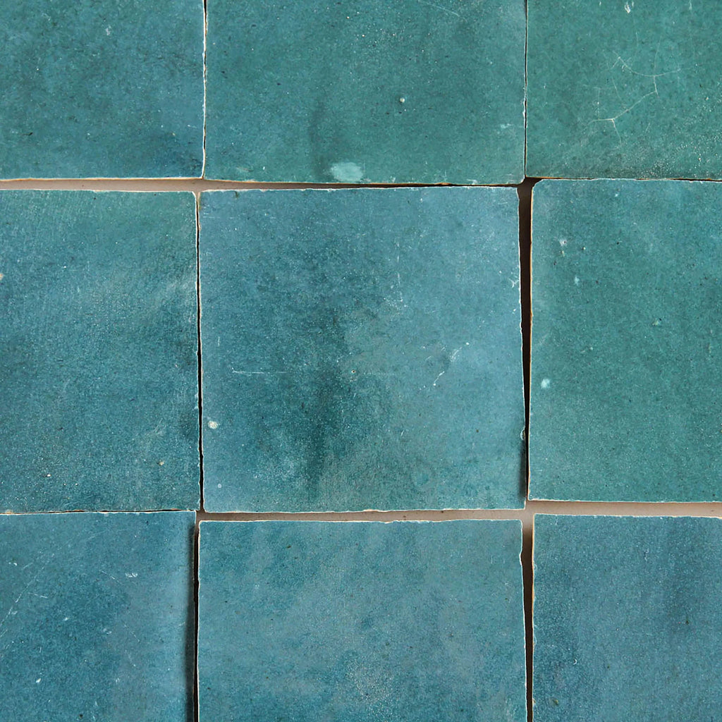 Tiles of Ezra Moroccan Zellige-BLUE GROTTO-4x4 (Carton)