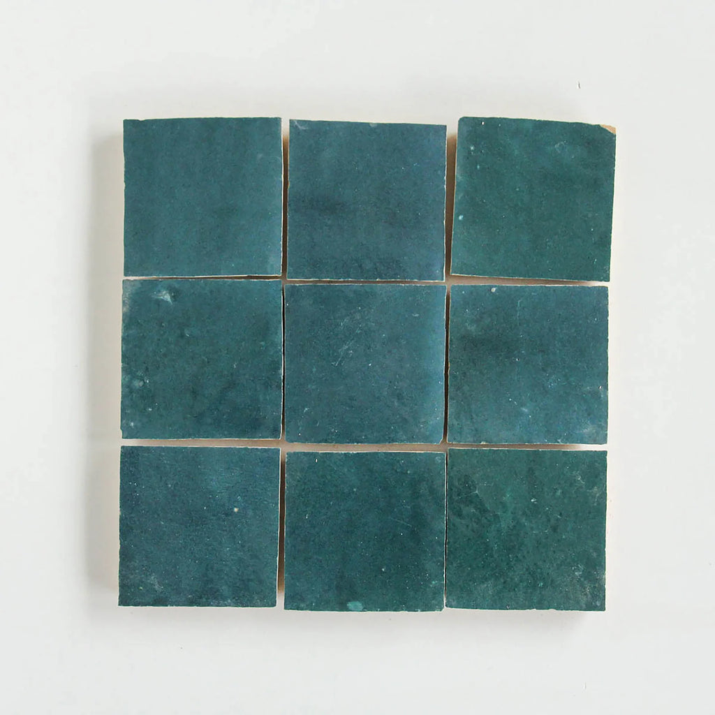 Tiles of Ezra Moroccan Zellige-BLUE GROTTO-4x4 (Carton)