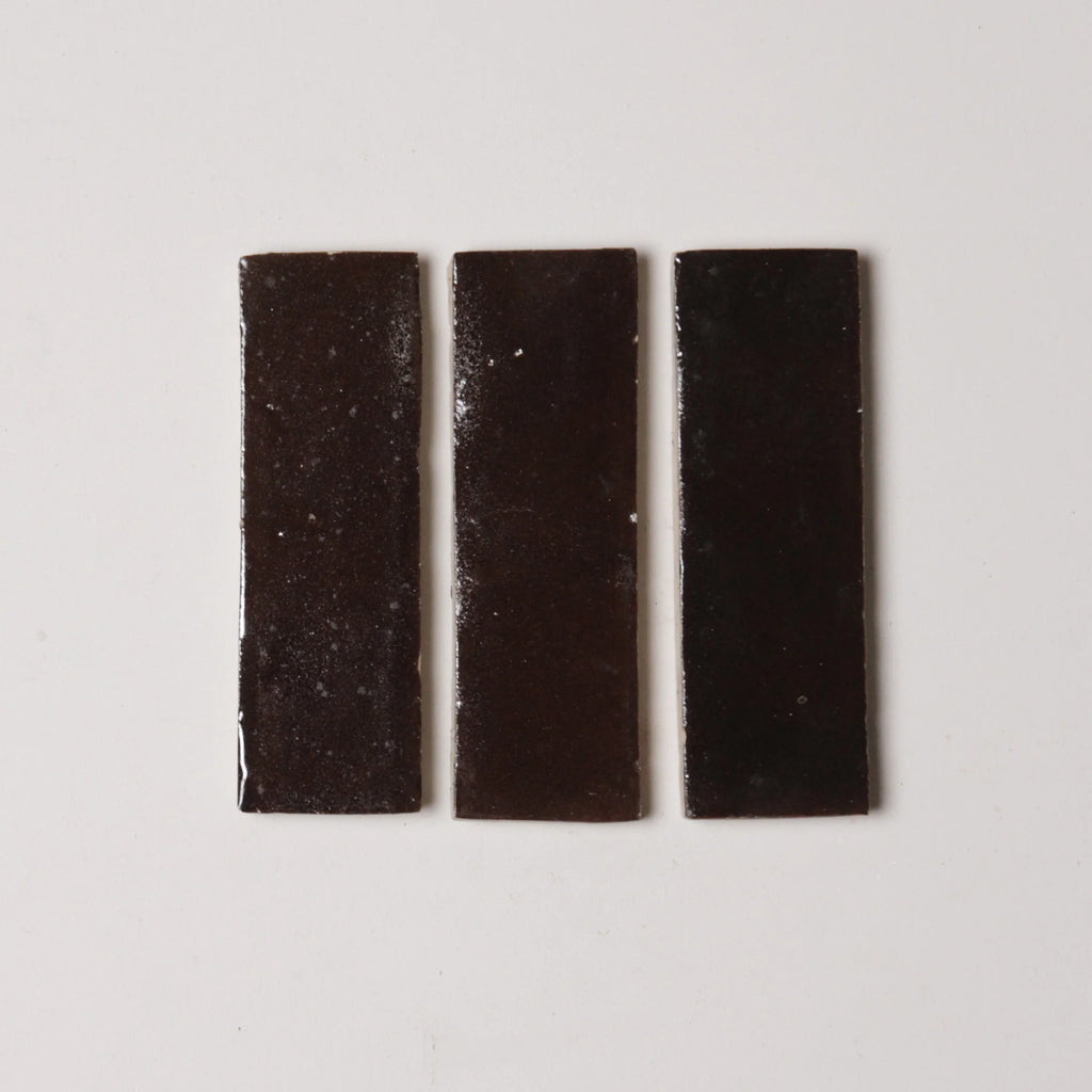 Tiles of Ezra Moroccan Zellige Thin Bejmat-CHOCOLATE-6x2 (Carton)