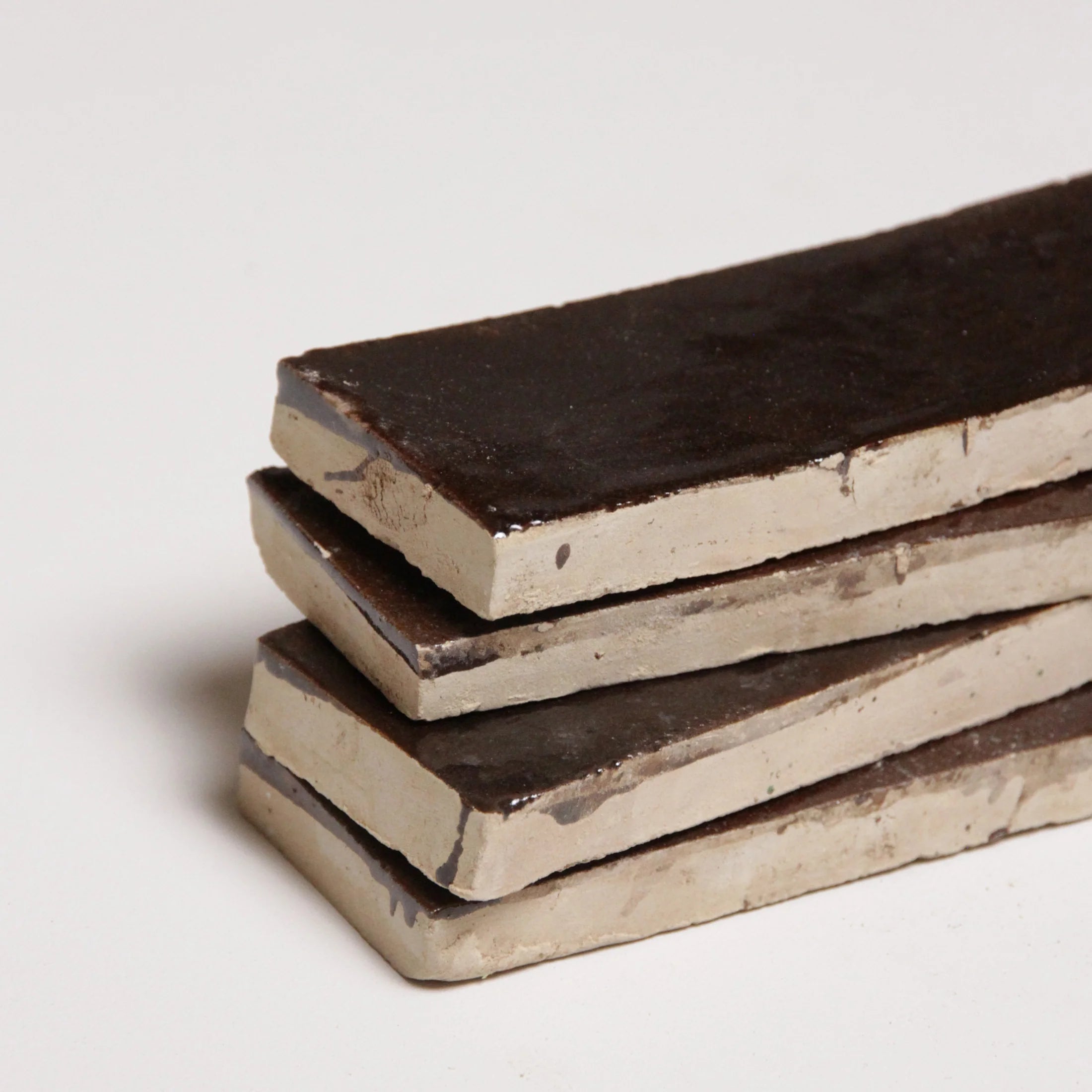 Tiles of Ezra Moroccan Zellige Thin Bejmat-CHOCOLATE-6x2 (Carton)