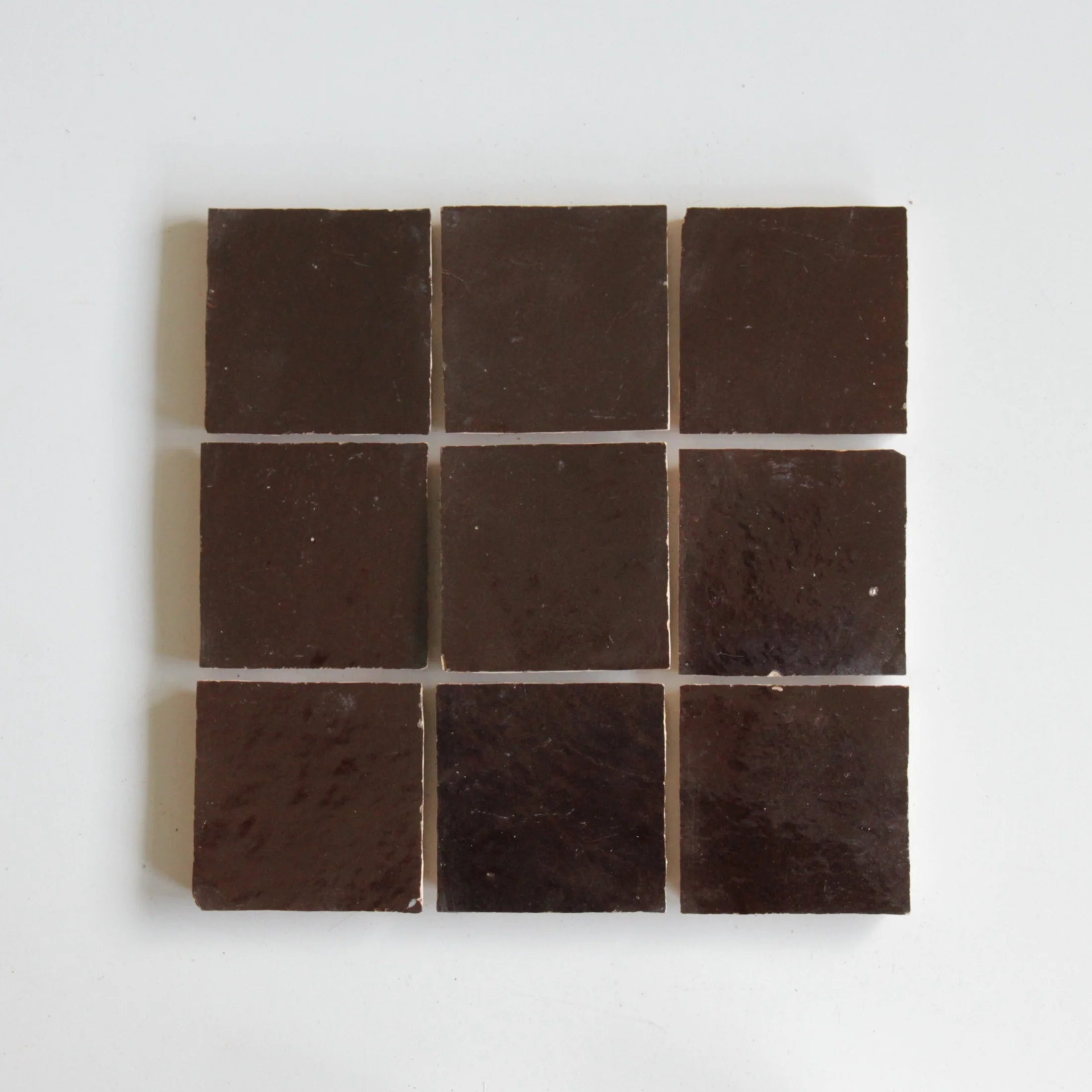 Tiles of Ezra Moroccan Zellige-CHOCOLATE-4x4 (Carton)