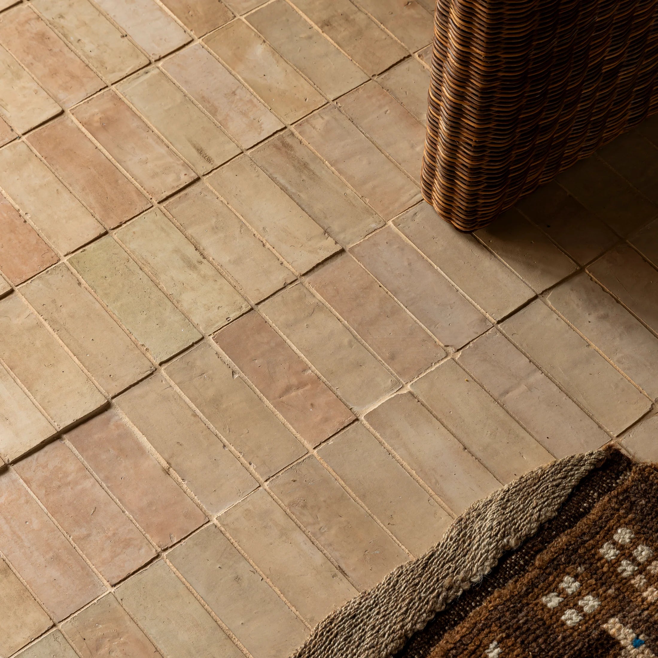 Tiles of Ezra Moroccan Zellige Thin Bejmat-CLAY-6x2 (Carton)