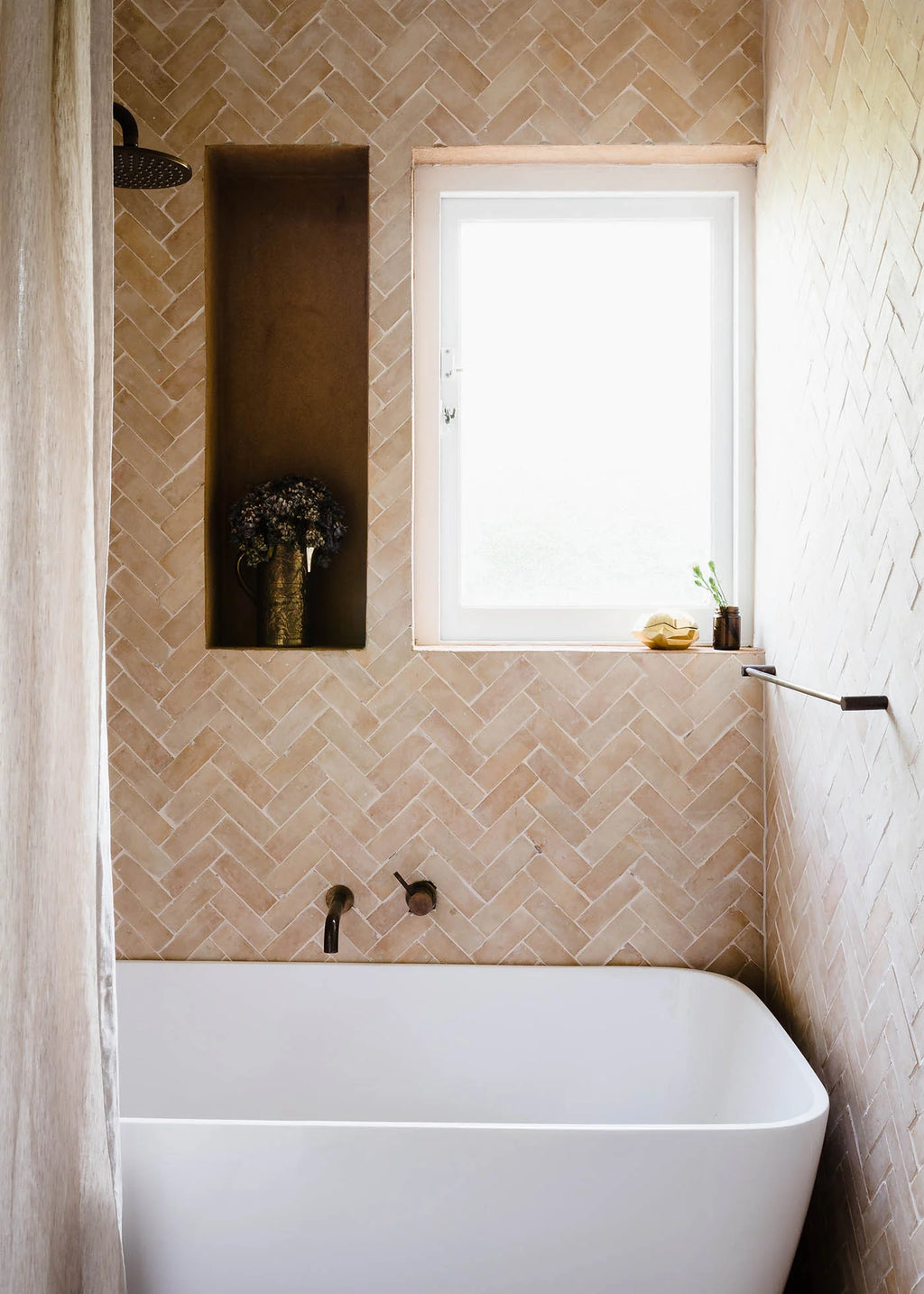 Tiles of Ezra Moroccan Zellige Thin Bejmat-CLAY-6x2 (Carton)