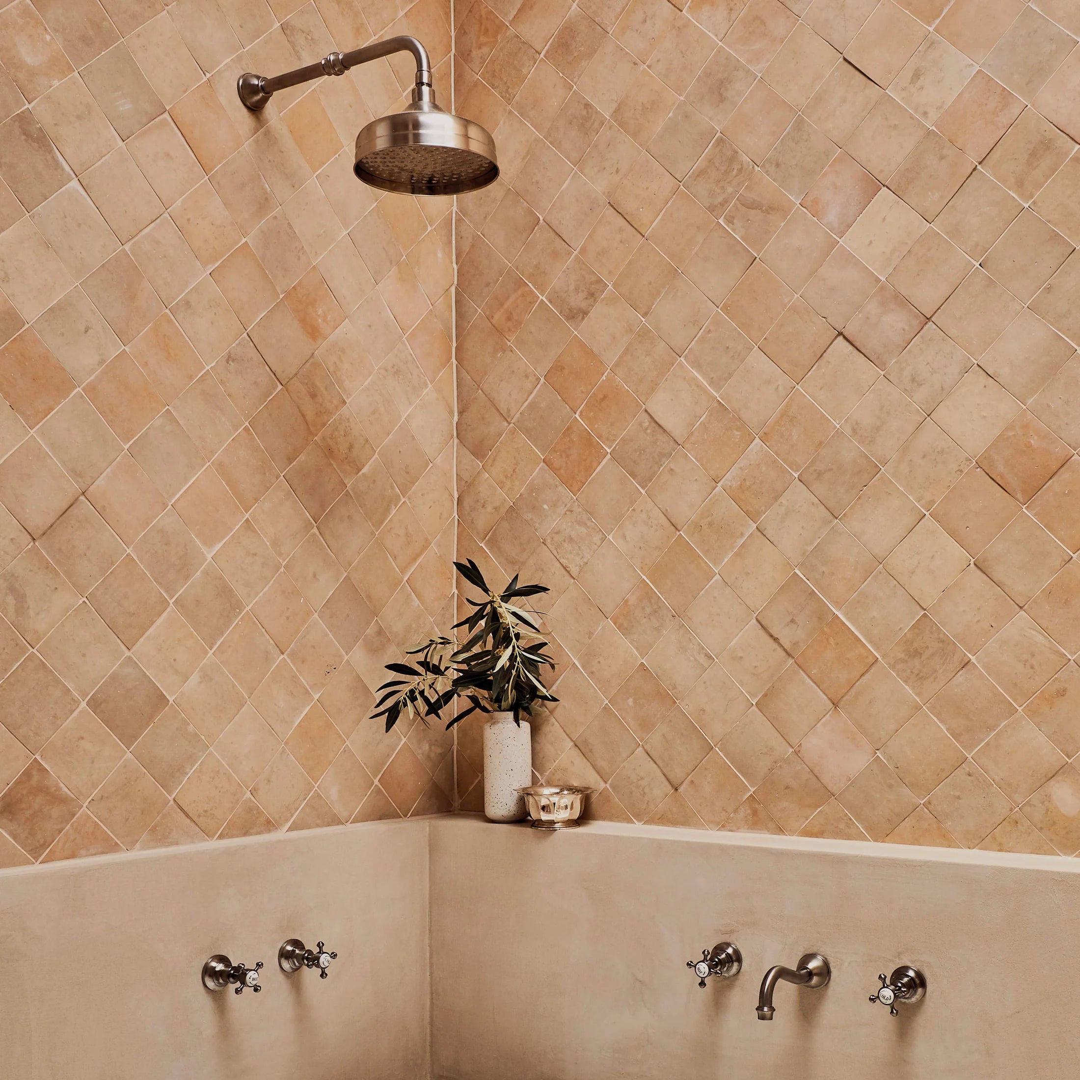 Tiles of Ezra Moroccan Zellige-CLAY-4x4 (Carton)