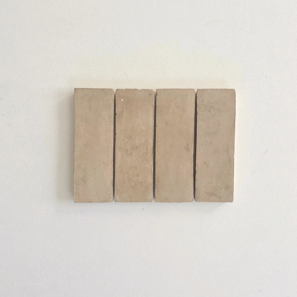 Tiles of Ezra Moroccan Zellige Thin Bejmat-CLAY-6x2 (Carton)