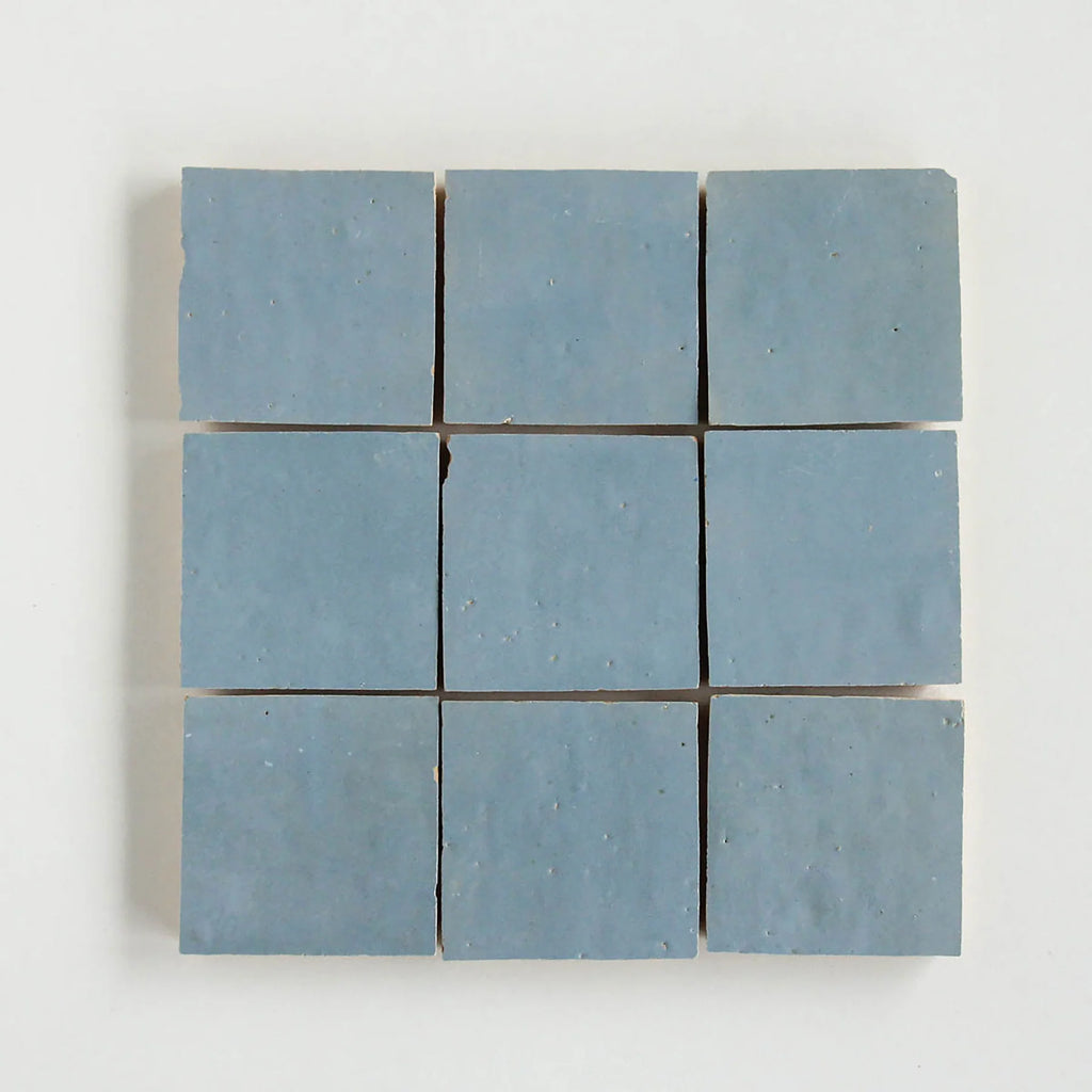 Tiles of Ezra Moroccan Zellige-CLEAR SKY-4x4 (Carton)