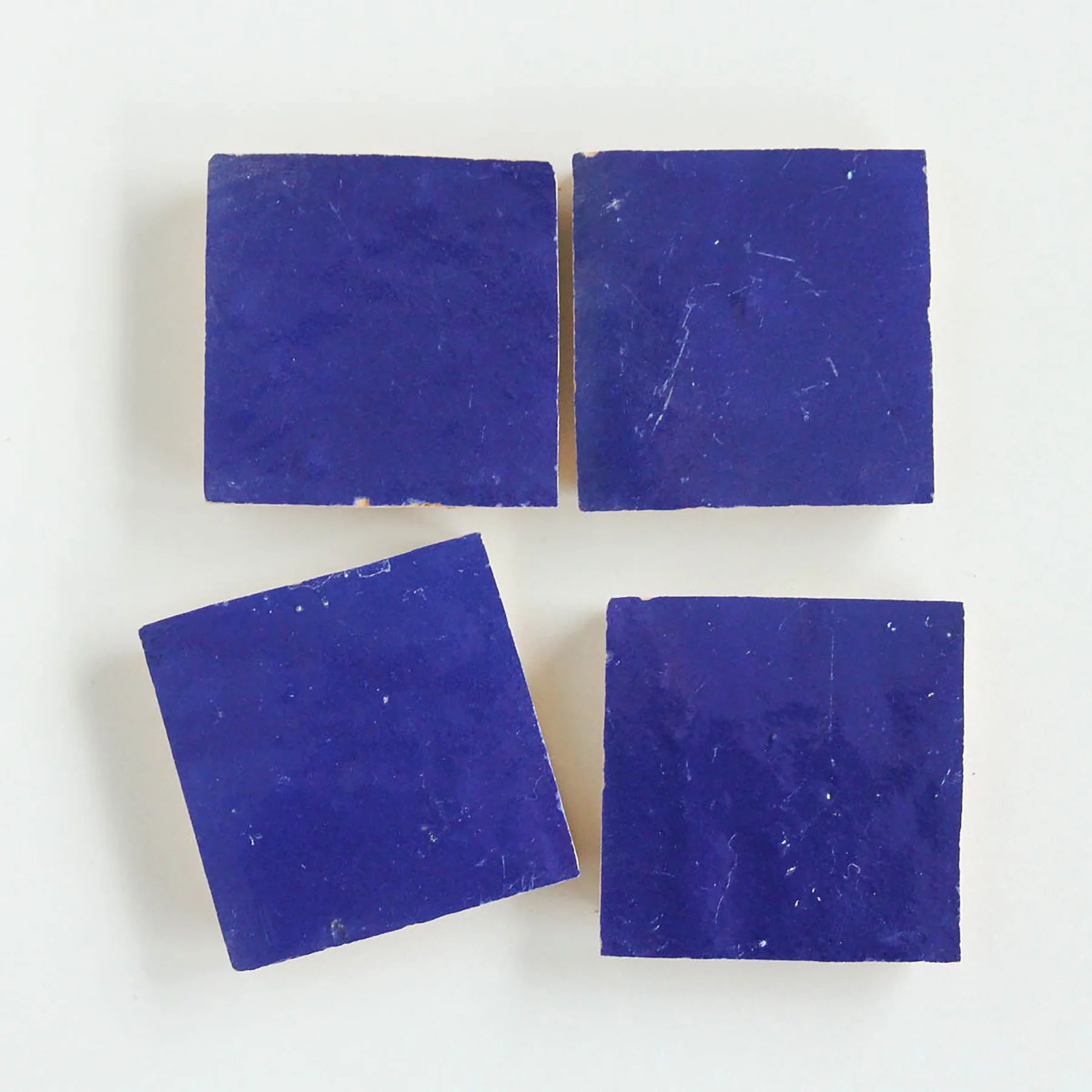 Tiles of Ezra Moroccan Zellige-COBALT-4x4 (Carton)
