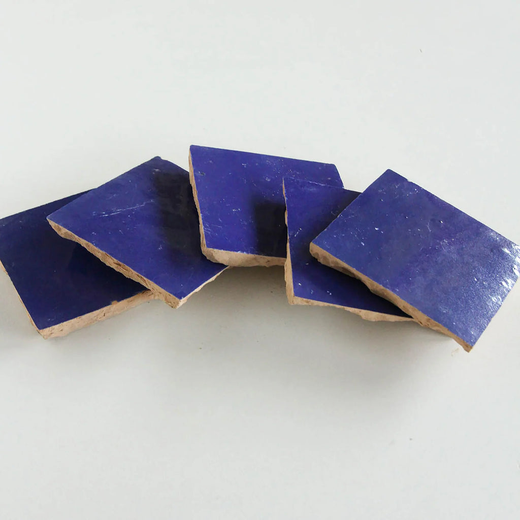 Tiles of Ezra Moroccan Zellige-COBALT-4x4 (Carton)