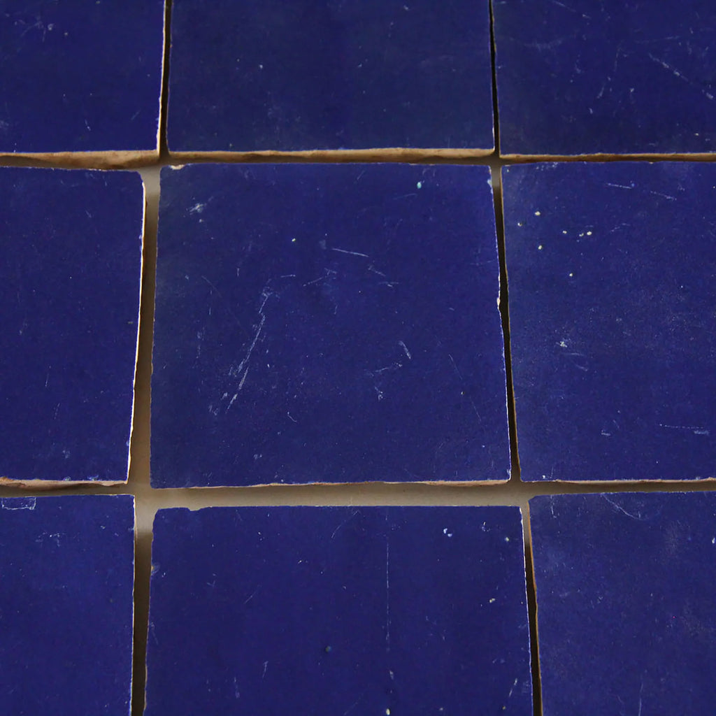 Tiles of Ezra Moroccan Zellige-COBALT-4x4 (Carton)