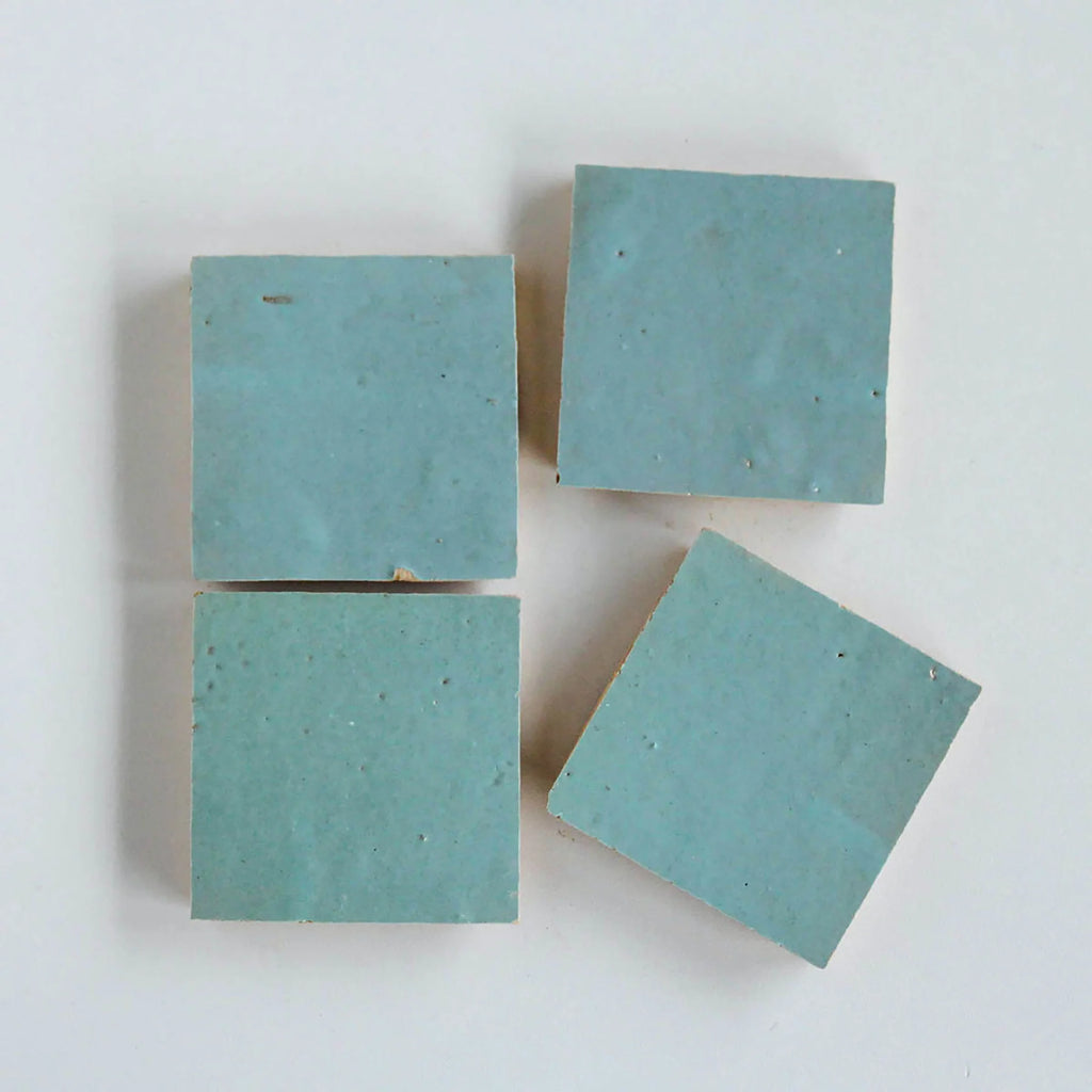 Tiles of Ezra Moroccan Zellige-COOL BREEZE-4x4 (Carton)