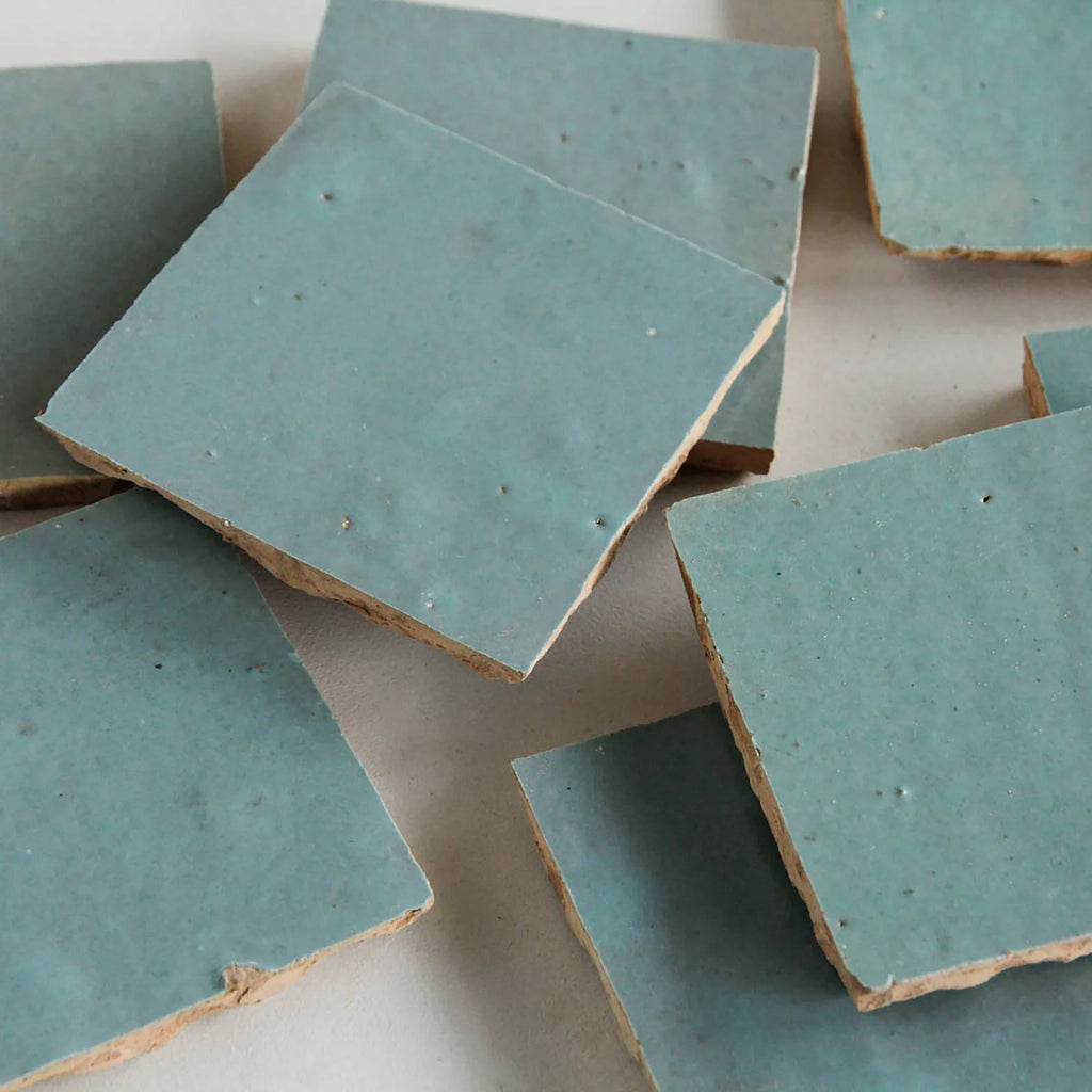 Tiles of Ezra Moroccan Zellige-COOL BREEZE-4x4 (Carton)