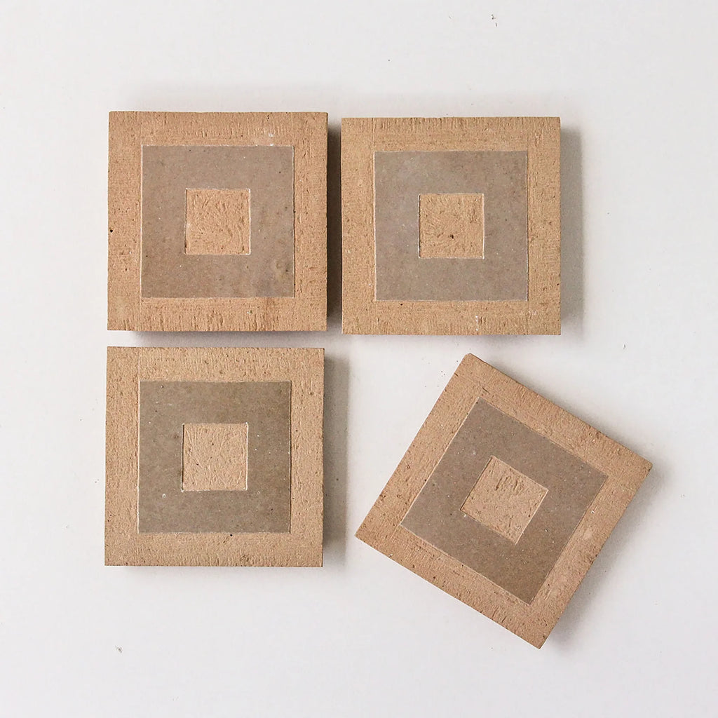 Tiles of Ezra Moroccan Zellige Mosaic-CUBO CLAY LATTE-4x4 (Carton)