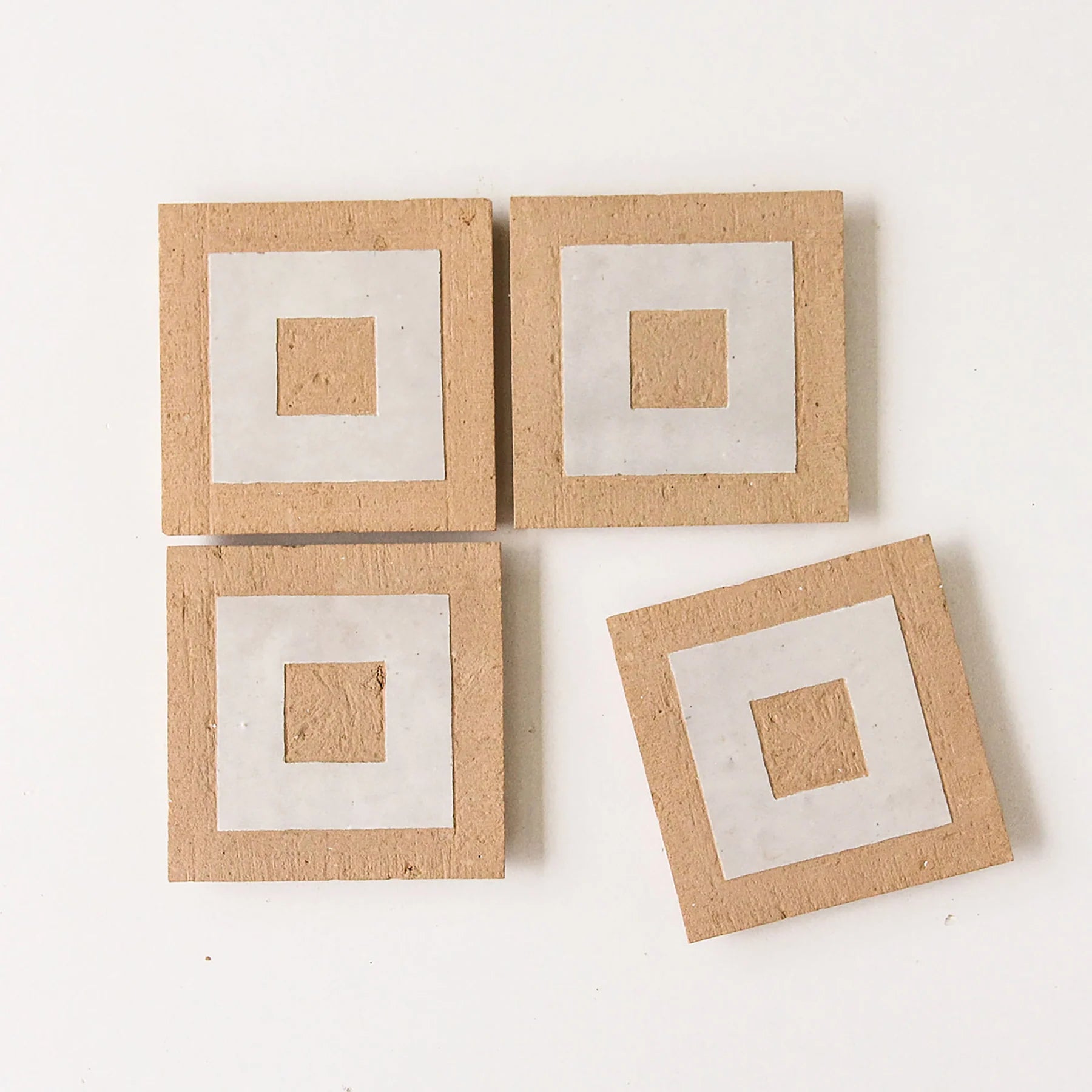 Tiles of Ezra Moroccan Zellige Mosaic-CUBO CLAY DUST-4x4 (Carton)