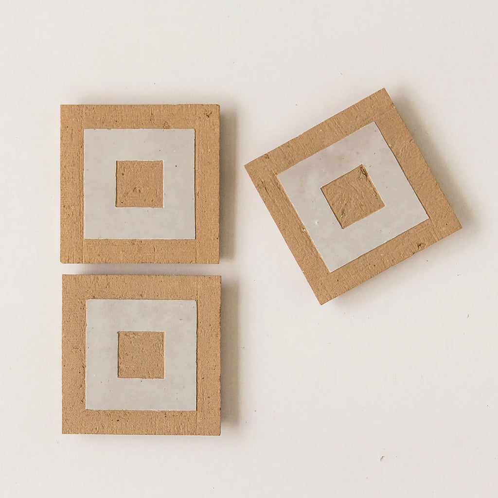 Tiles of Ezra Moroccan Zellige Mosaic-CUBO CLAY DUST-4x4 (Carton)