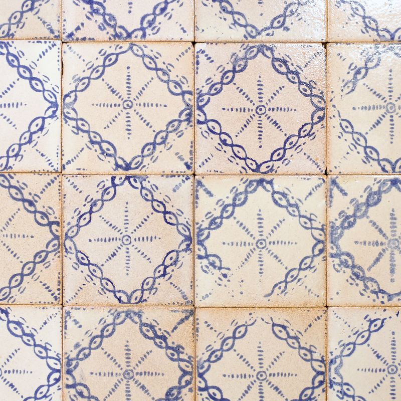 Tiles of Ezra - Amano - Dali Azul-4x4 (Carton)