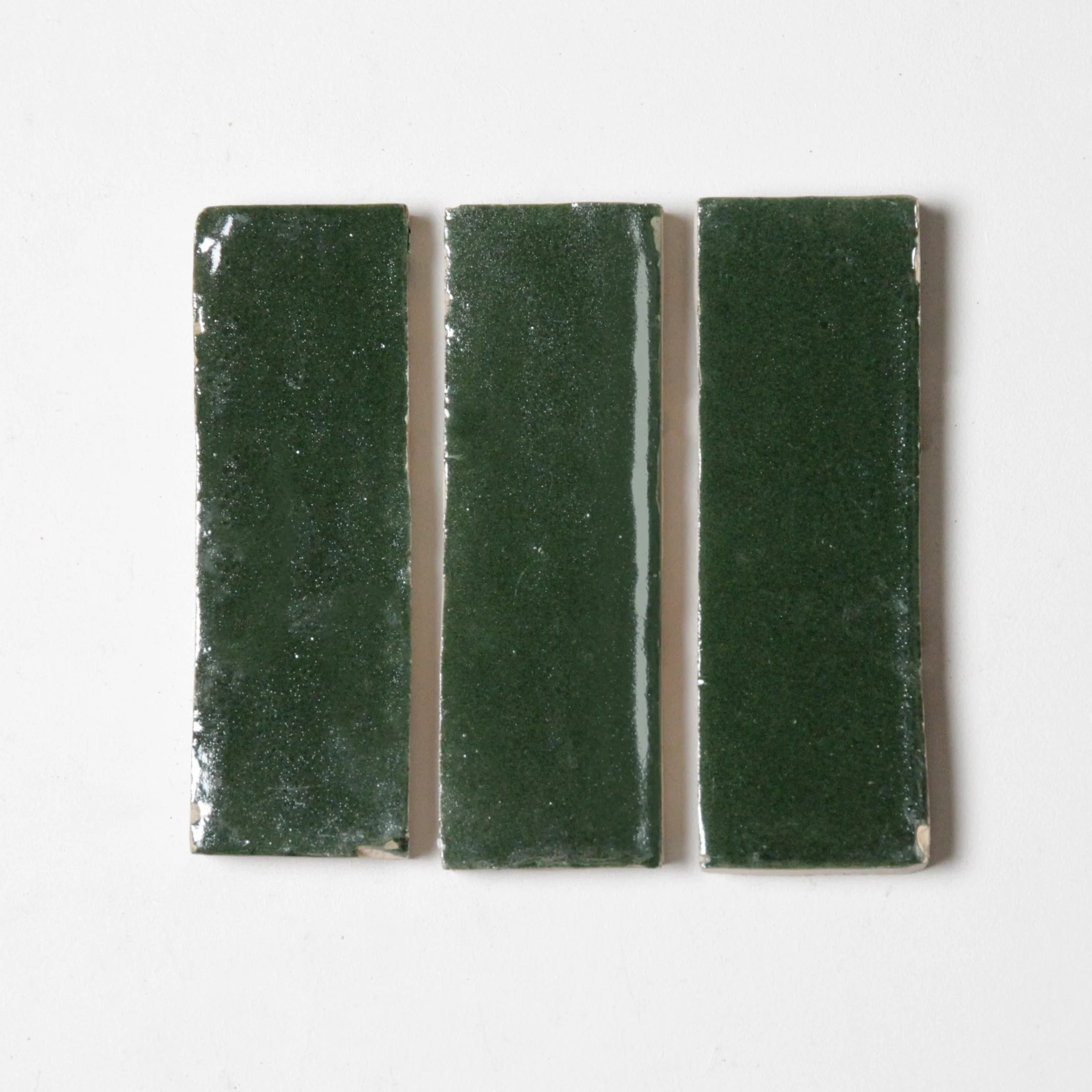 Tiles of Ezra Moroccan Zellige Thin Bejmat-DARK GREEN-6x2 (Carton)