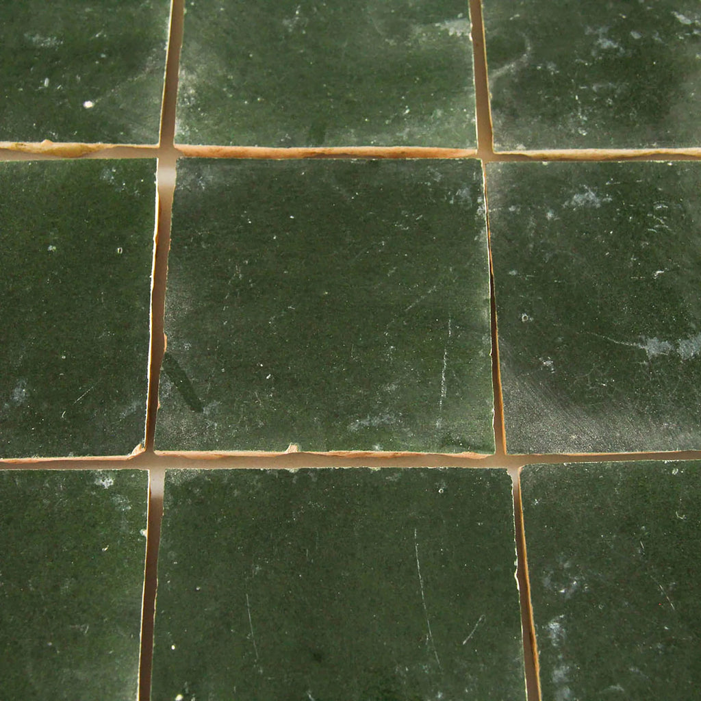 Tiles of Ezra Moroccan Zellige-DARK GREEN-4x4 (Carton)