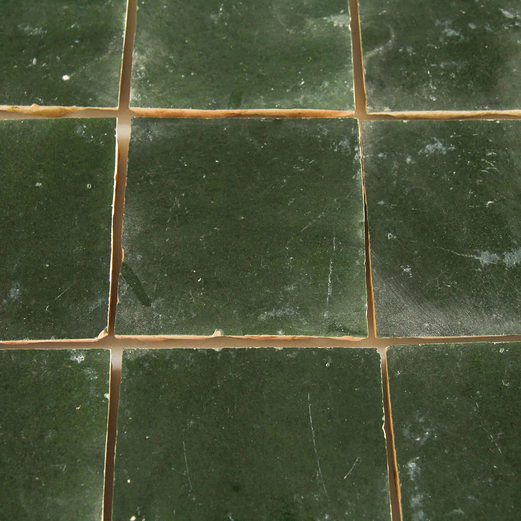 Tiles of Ezra Moroccan Zellige-DARK GREEN-4x4 (Carton)