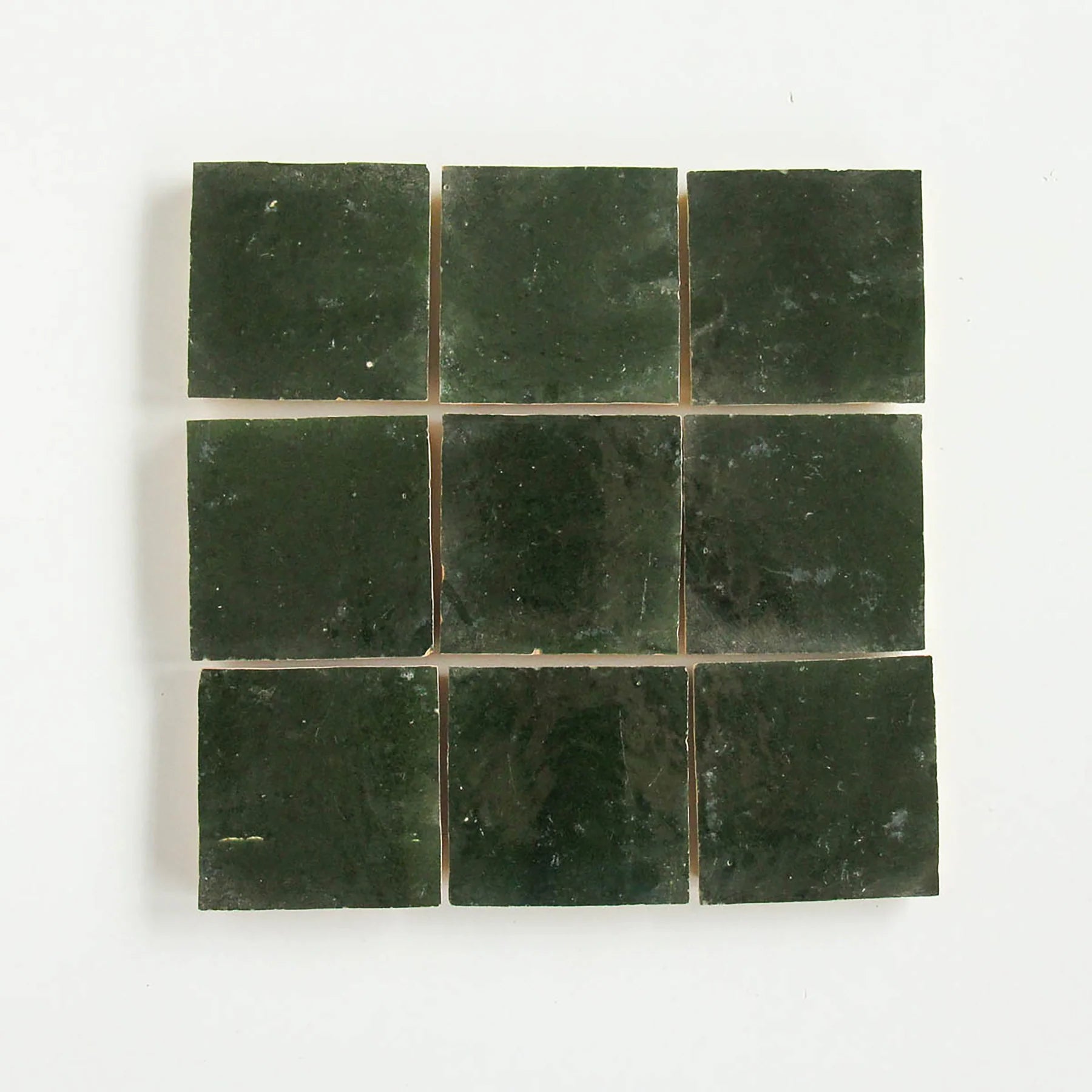 Tiles of Ezra Moroccan Zellige-DARK GREEN-4x4 (Carton)